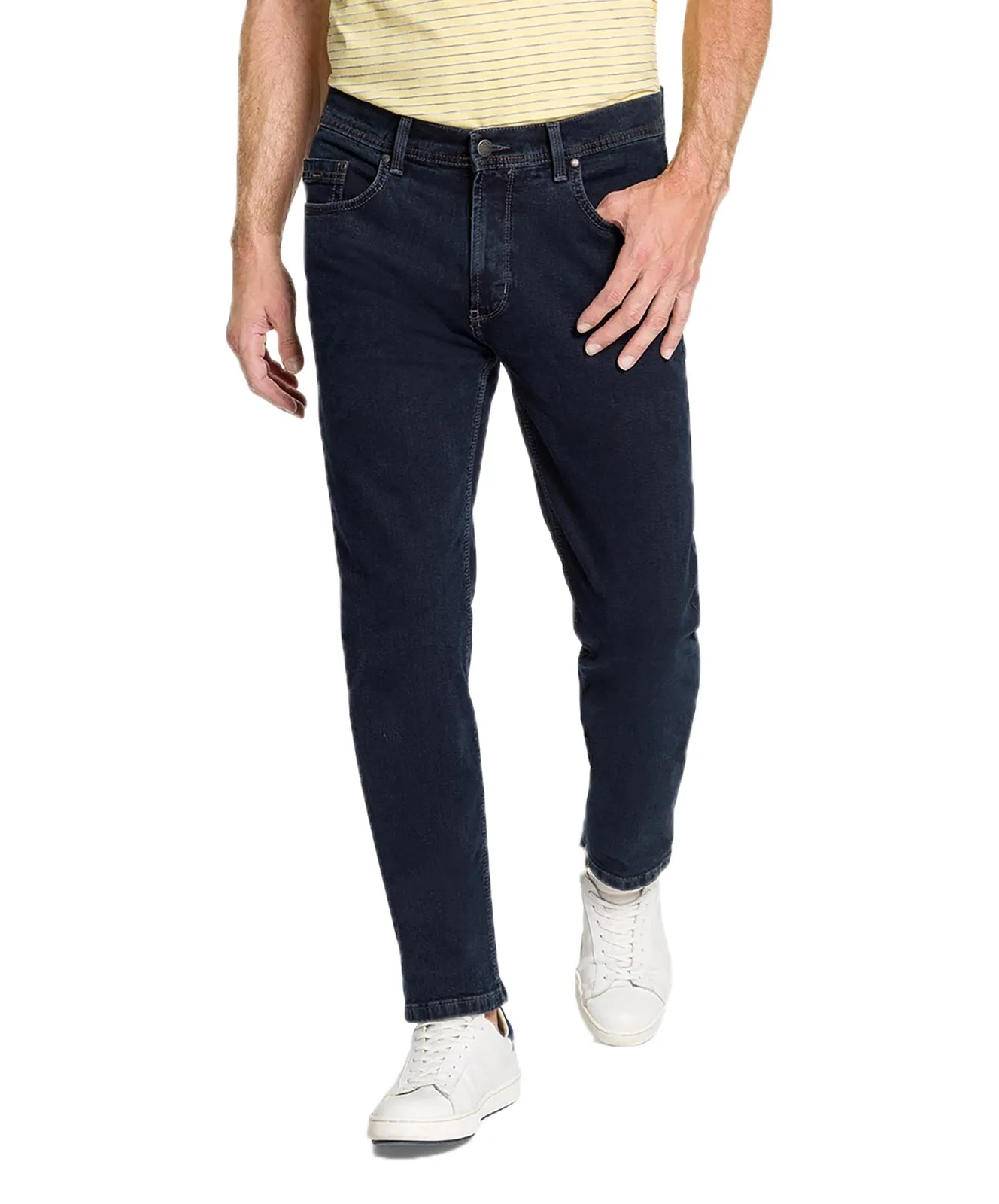 Pioneer Stretch Jeans Rando 1680 in Blue/Black
