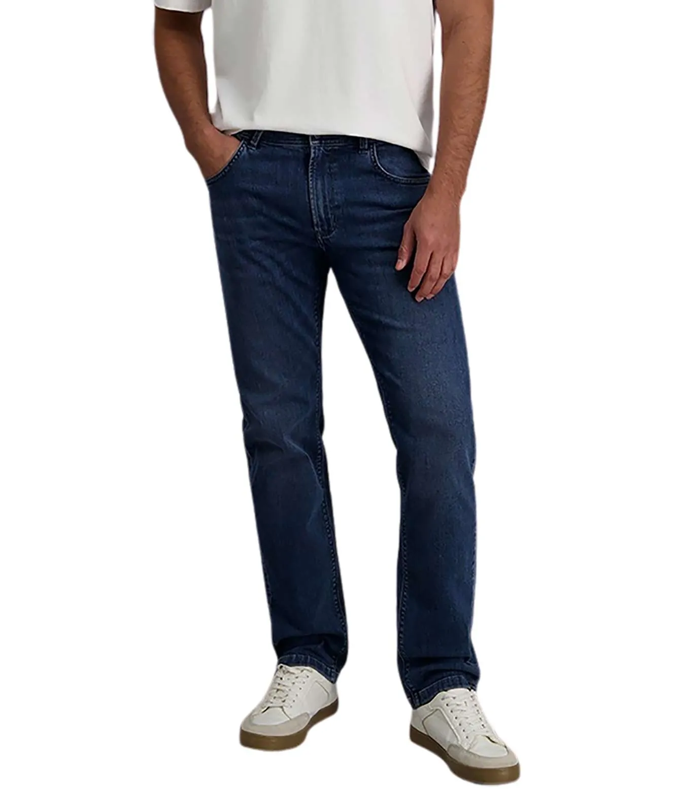 Pioneer Straight Jeans Rando Megaflex 1680 in Blue / Black Fashion