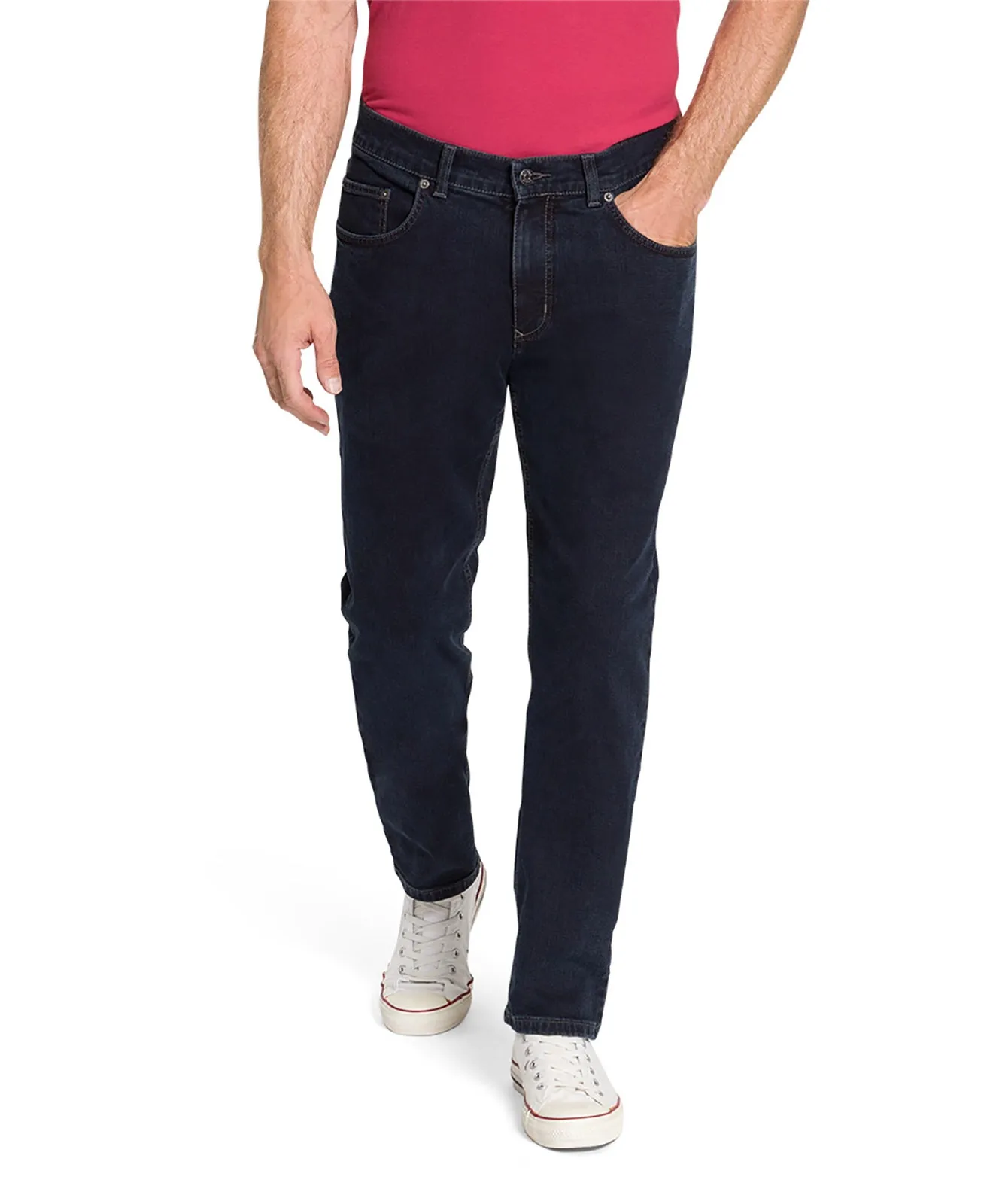 Pioneer Straight Jeans Ron in BlueBlack Raw