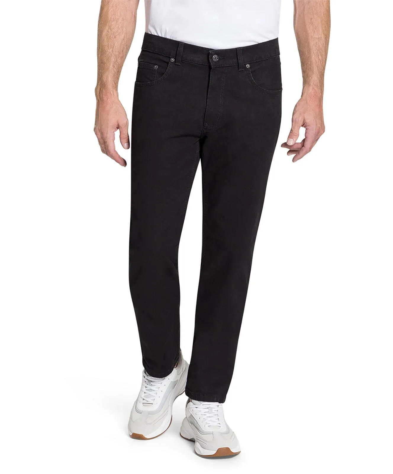 Pioneer Straight Jeans Ron in Black Raw