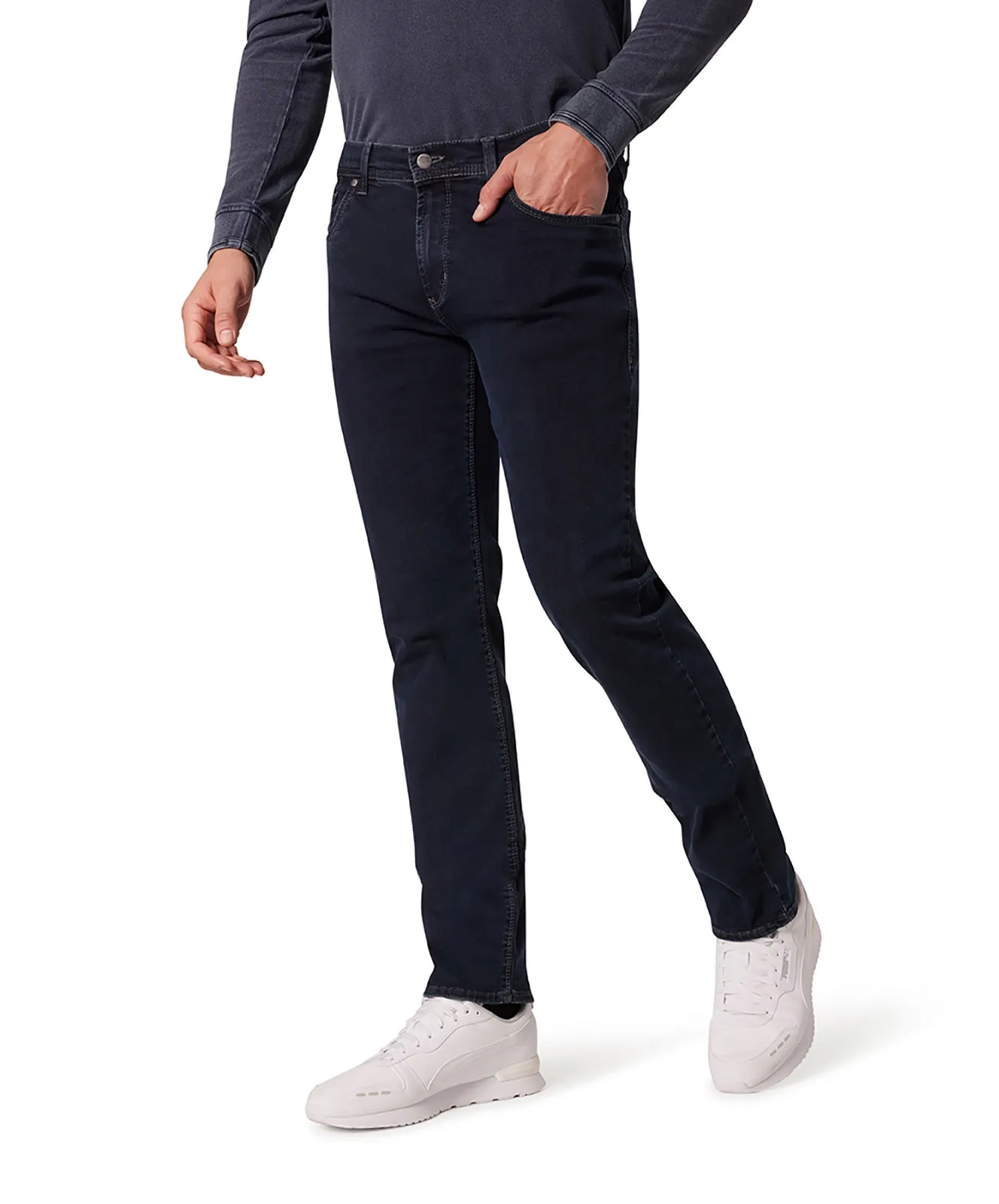 Pioneer Straight Jeans Thomas 1601 in Blue/Black