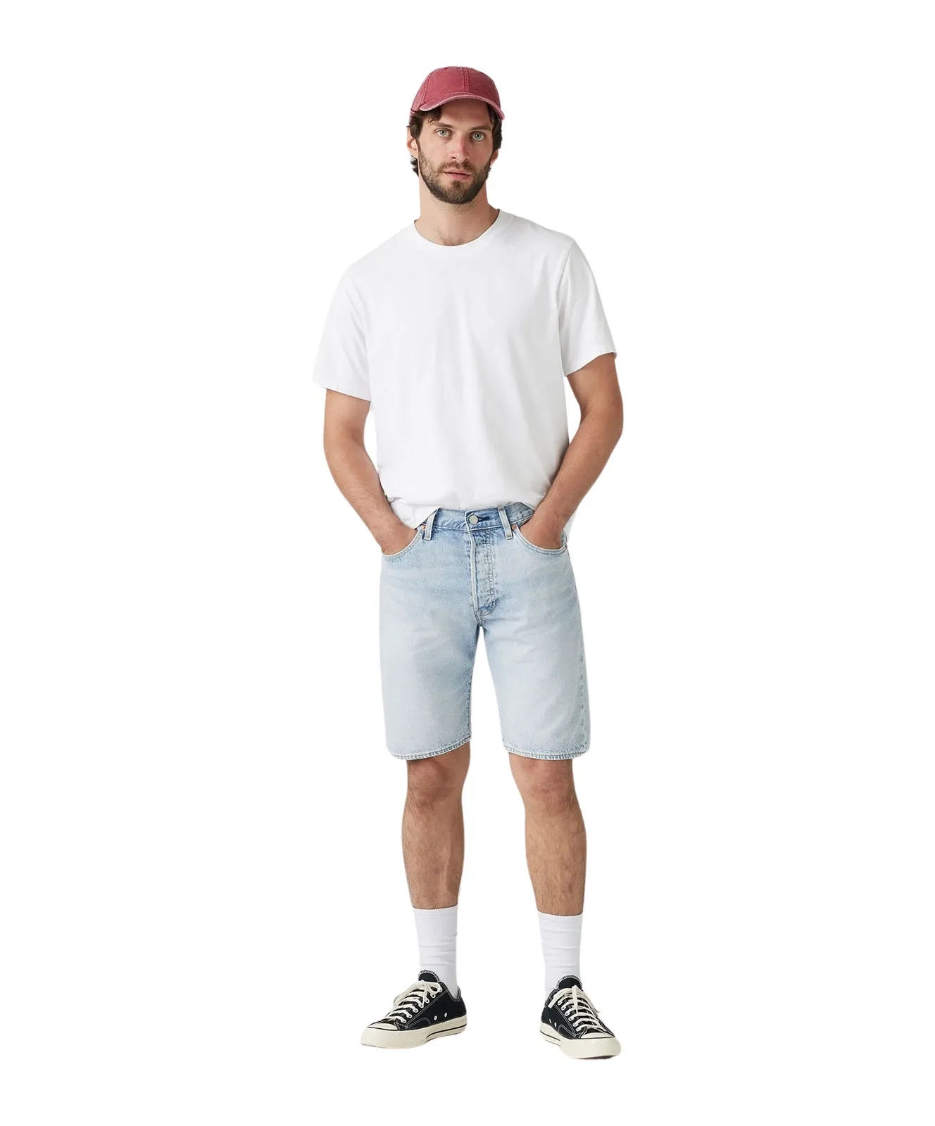 Levis Jeans Shorts 501 Original Shorts in Light Thread