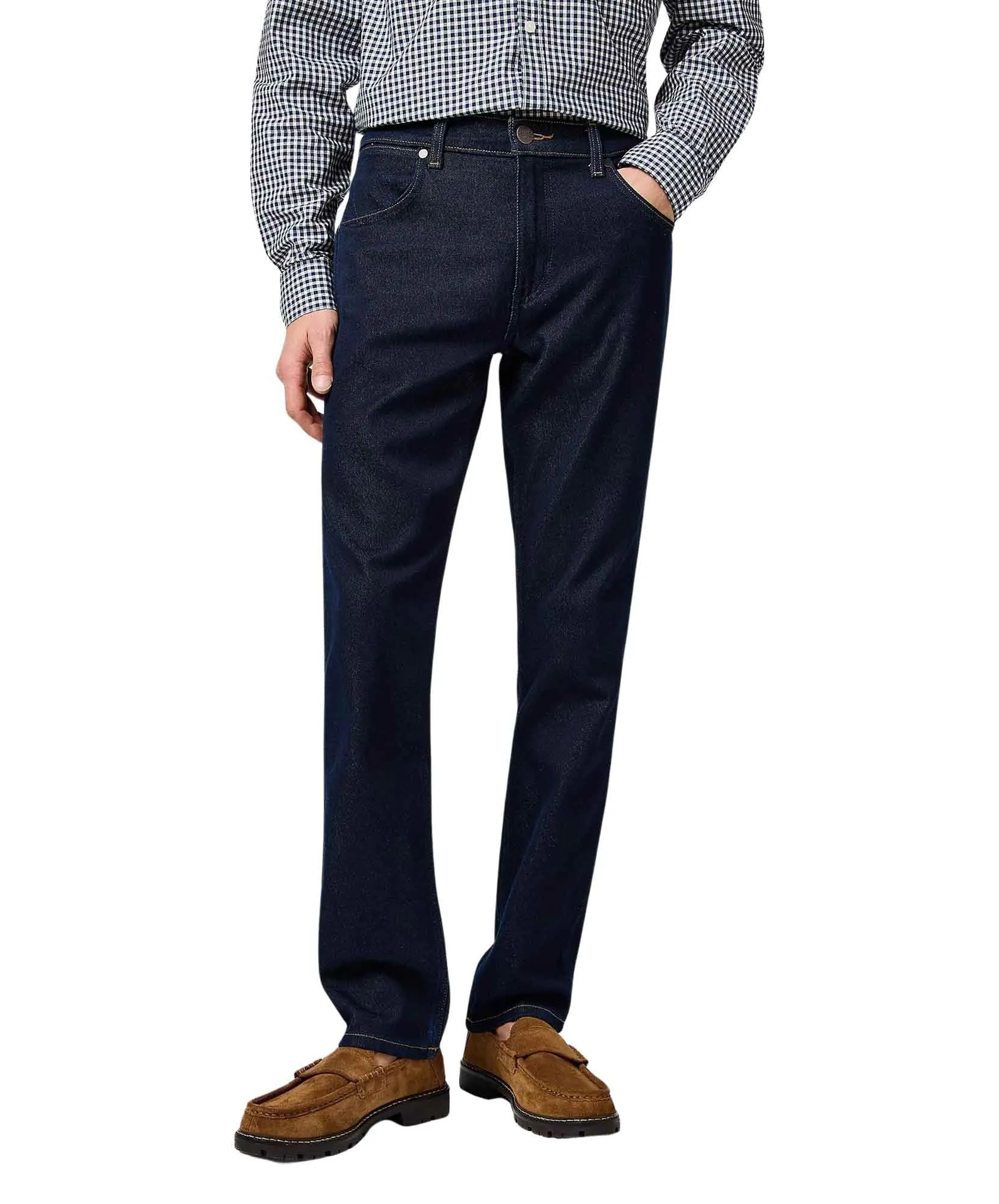 Wrangler Straight Jeans Greensboro in Blue Jam