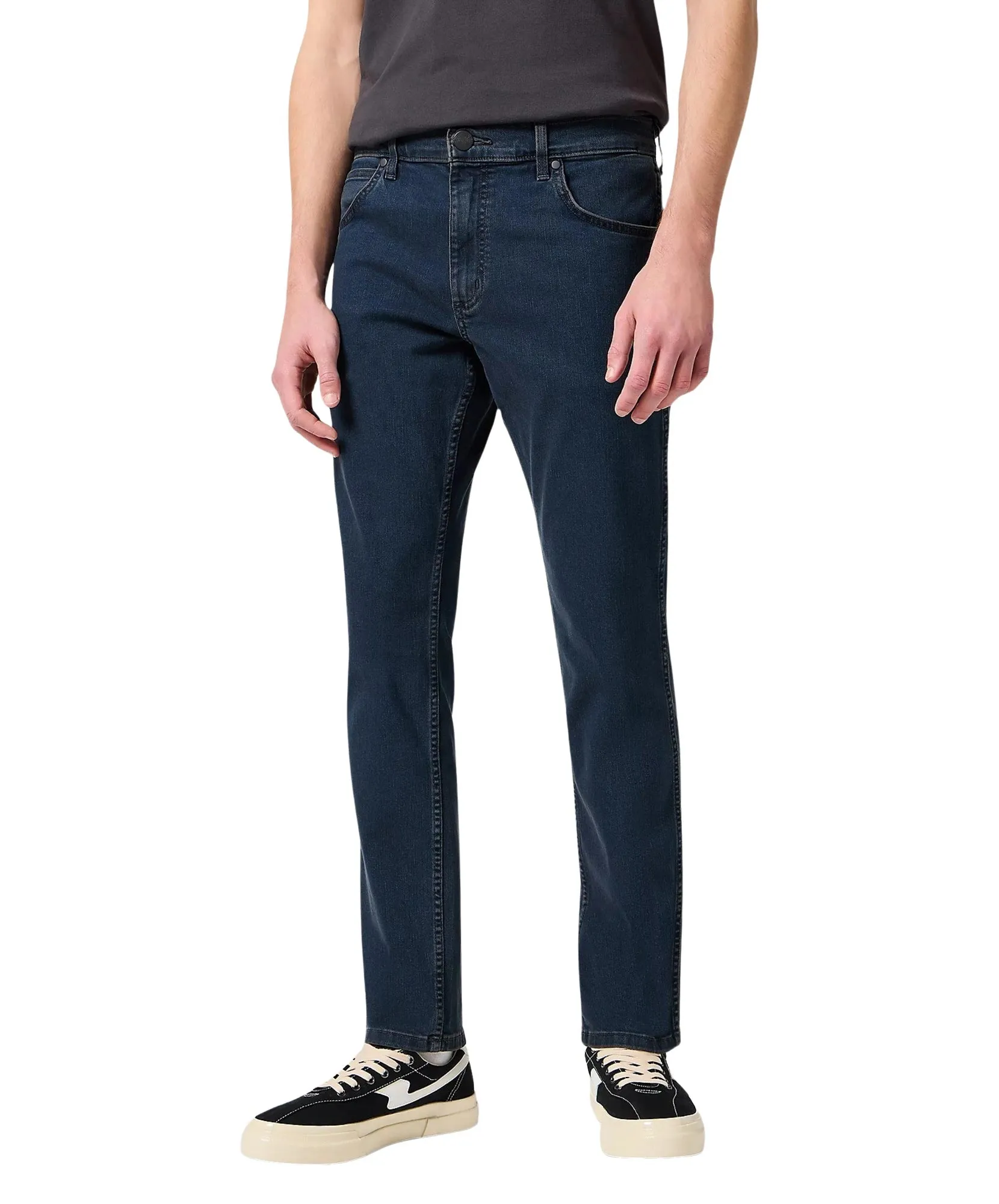 Wrangler Straight Jeans Greensboro in Iron Blue