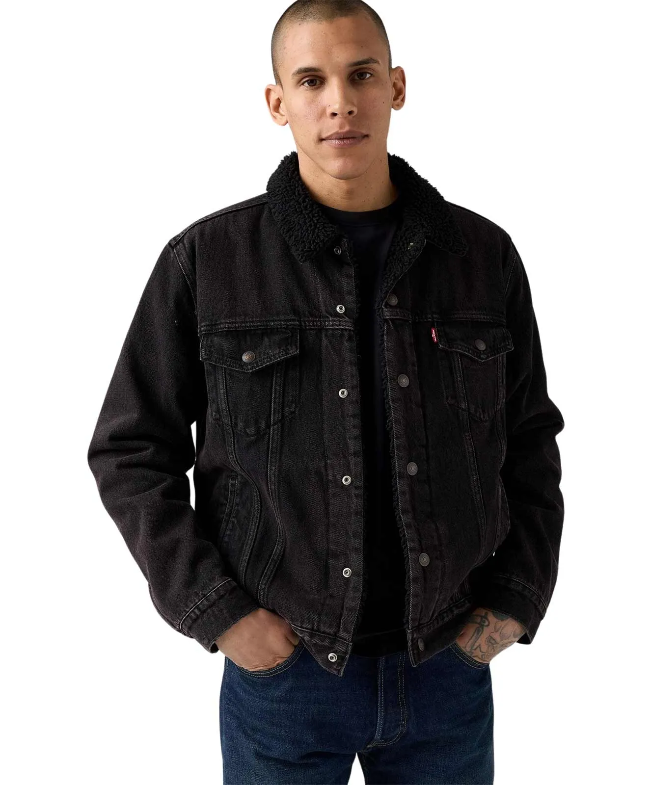 Levis Jeansjacke Sherpa Trucker in Built To Last
