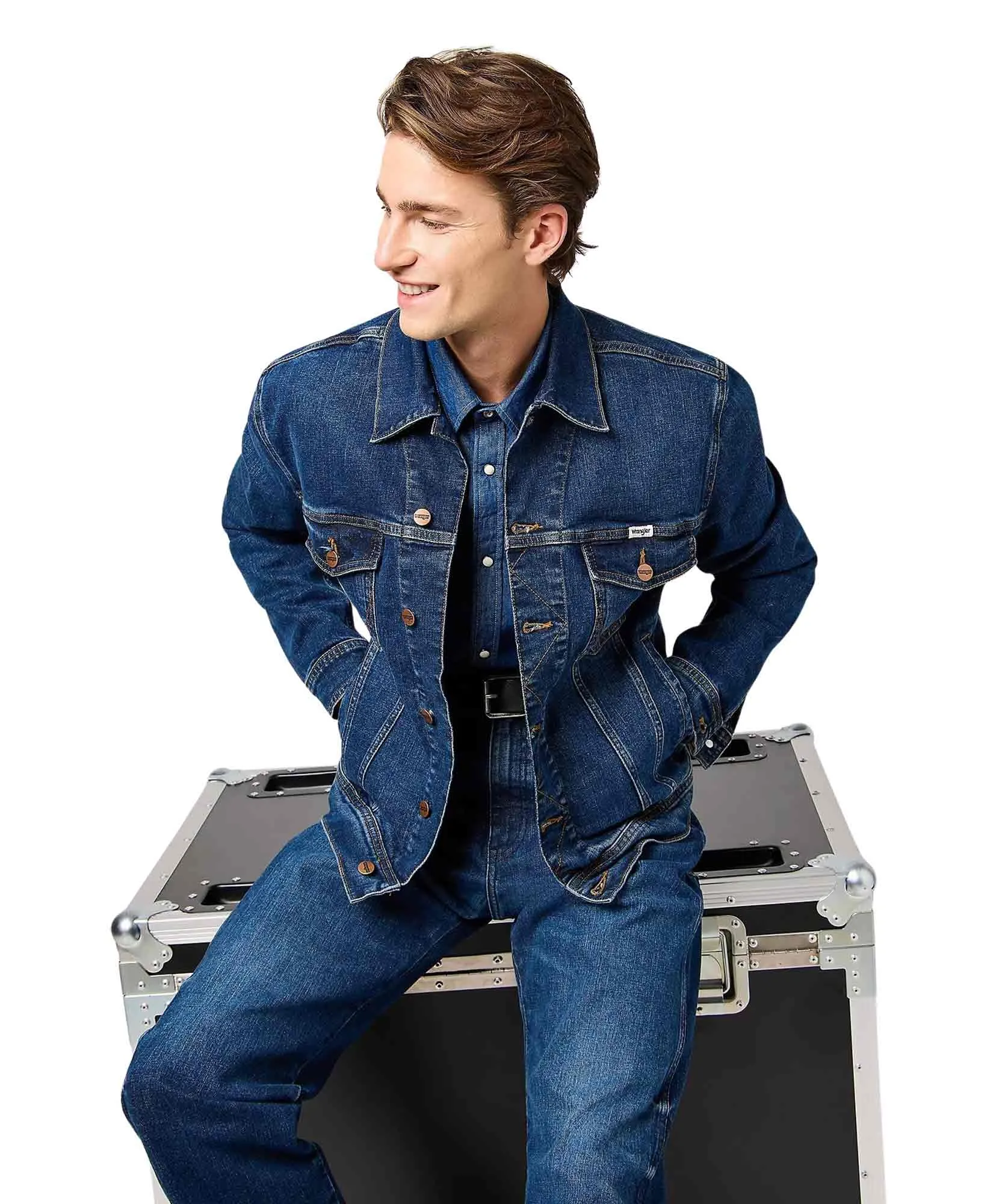 Wrangler Jeansjacke Classic Denim Jacket in Meadow Haze