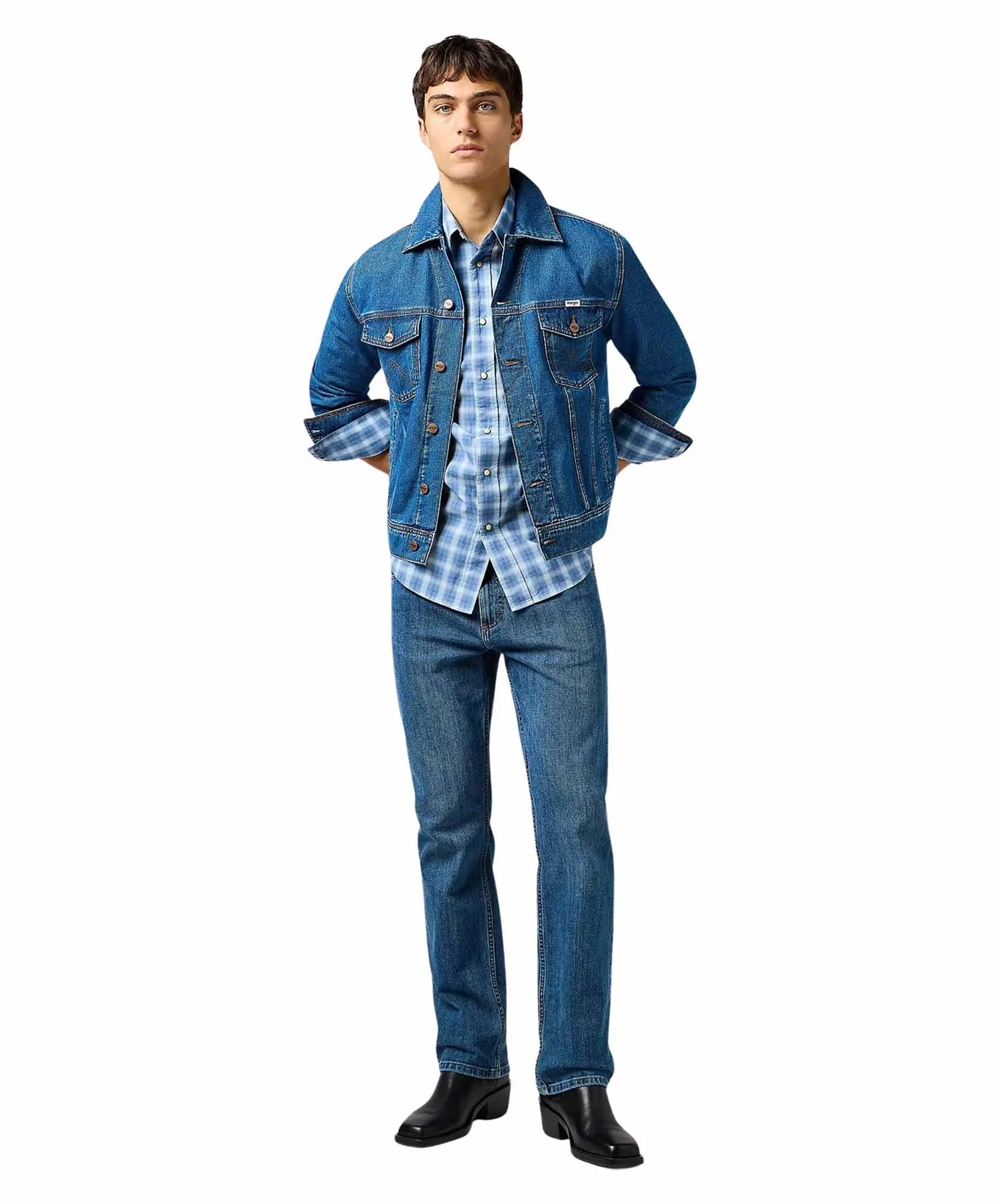 Wrangler Jeansjacke Classic Denim Jacket in Stonewash