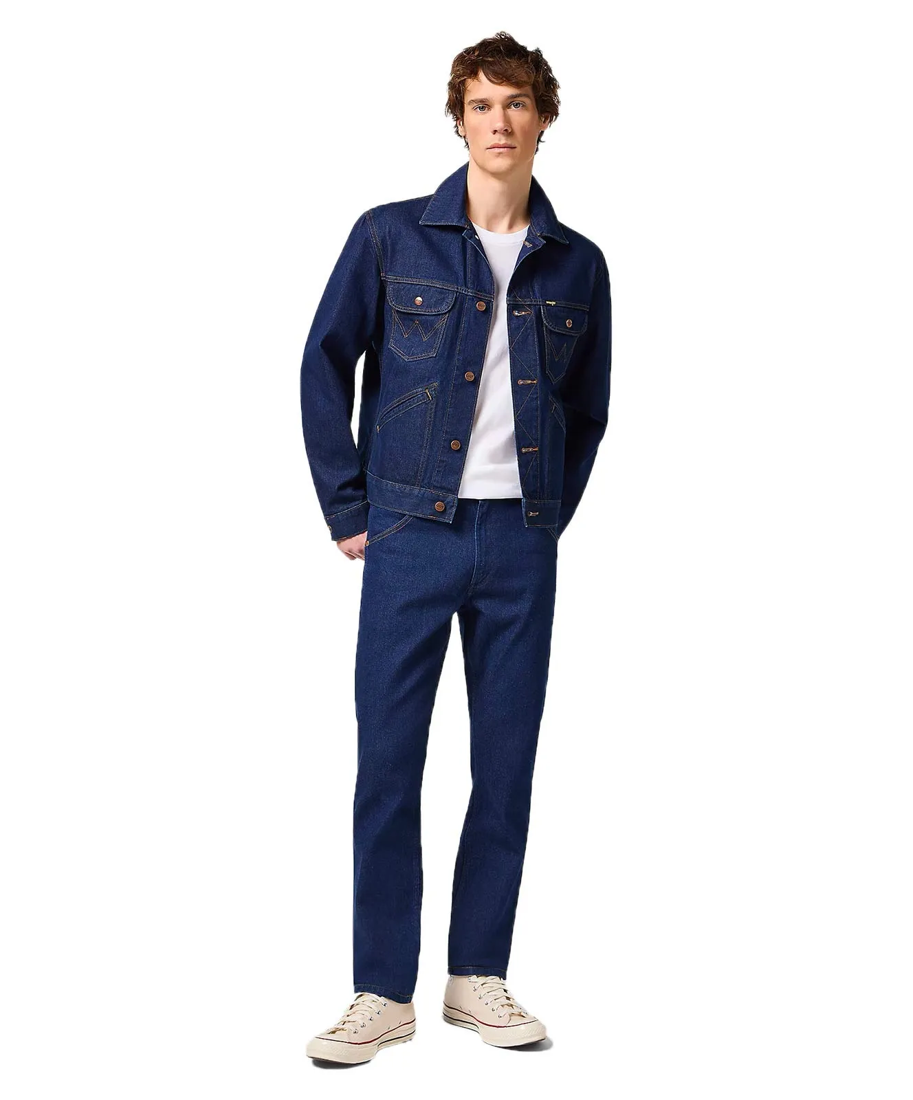 Wrangler Jeansjacke 124MJ Western in Rinse