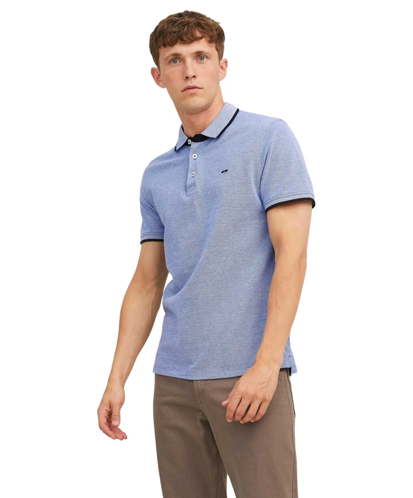 Jack & Jones Poloshirt Epaulos in Bright Cobalt