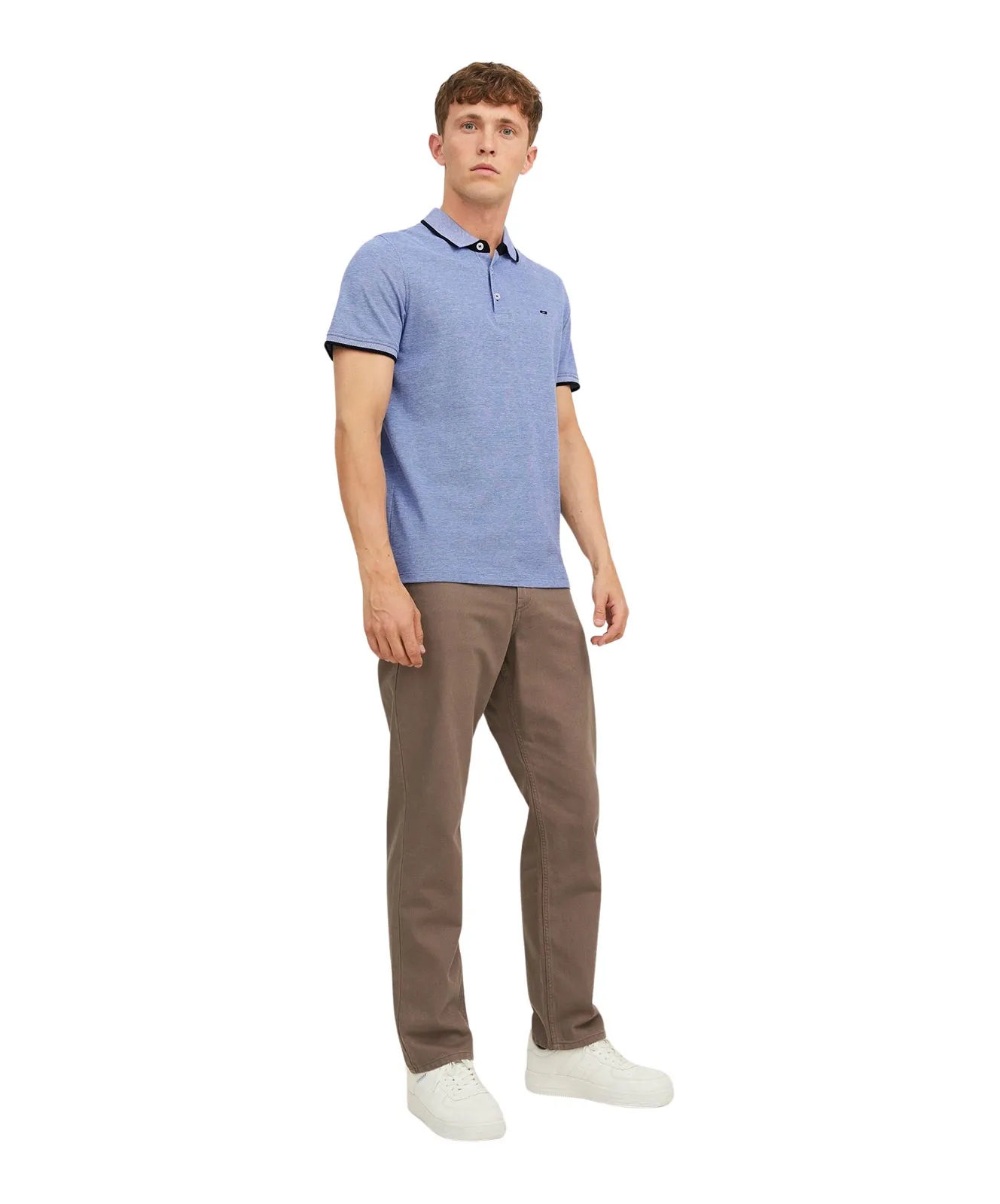 Jack & Jones Poloshirt Epaulos in Bright Cobalt