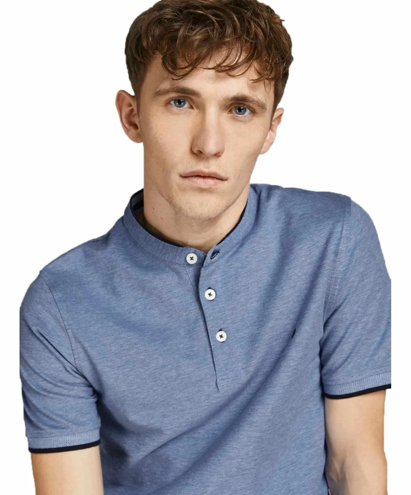 Jack & Jones Poloshirt Paulos Mao in Bright Cobalt