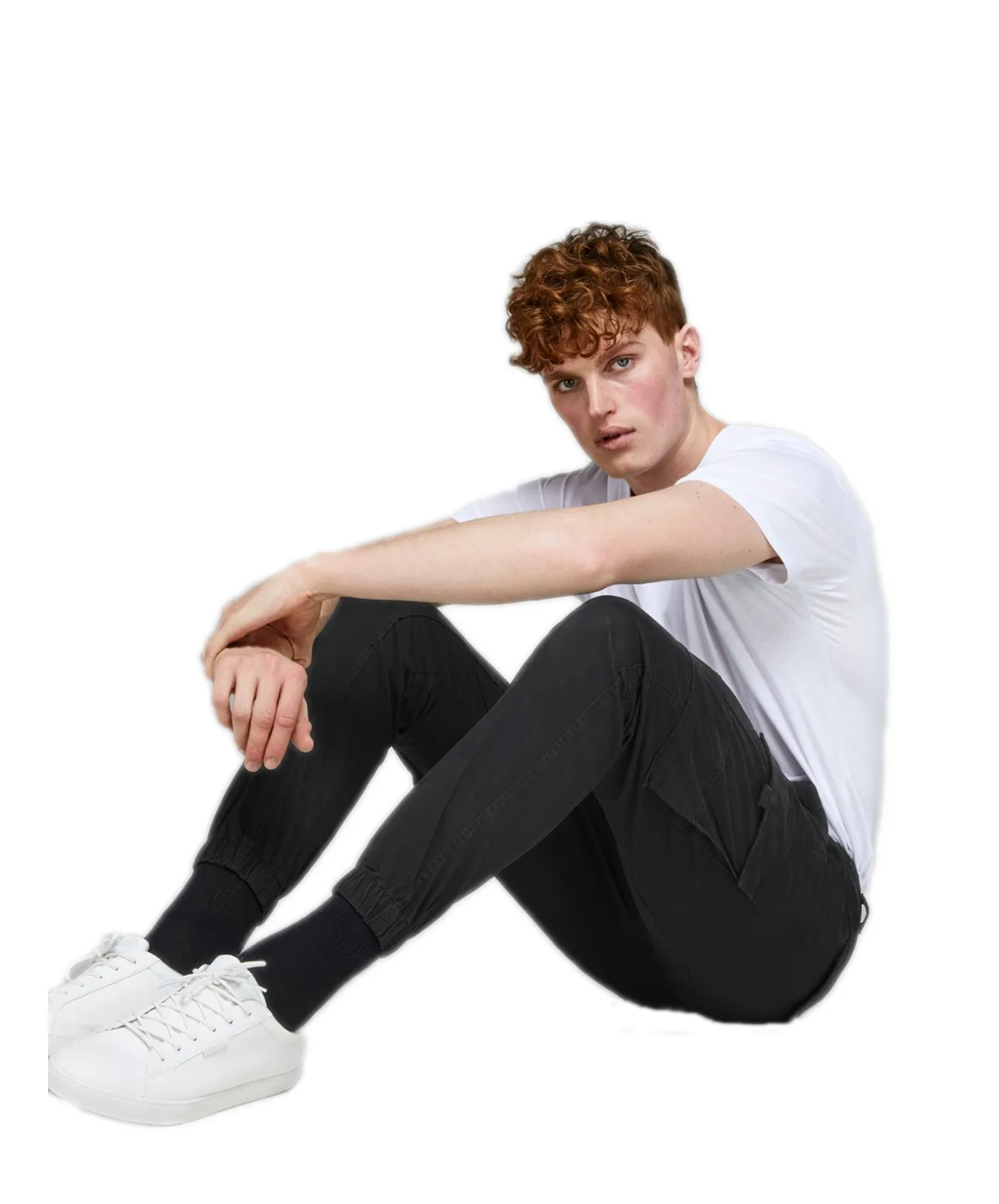 Jack & Jones Cargo Hose Slim Fit Paul in Schwarz