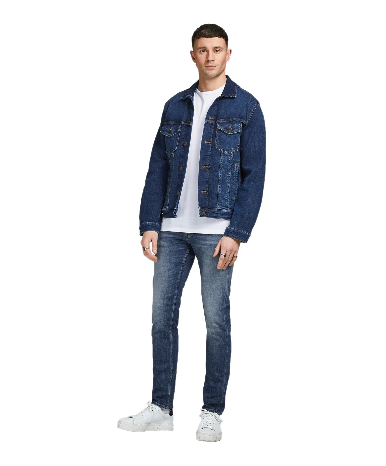 Jack & Jones Slim Fit Jeans Tim Original in Blue Denim