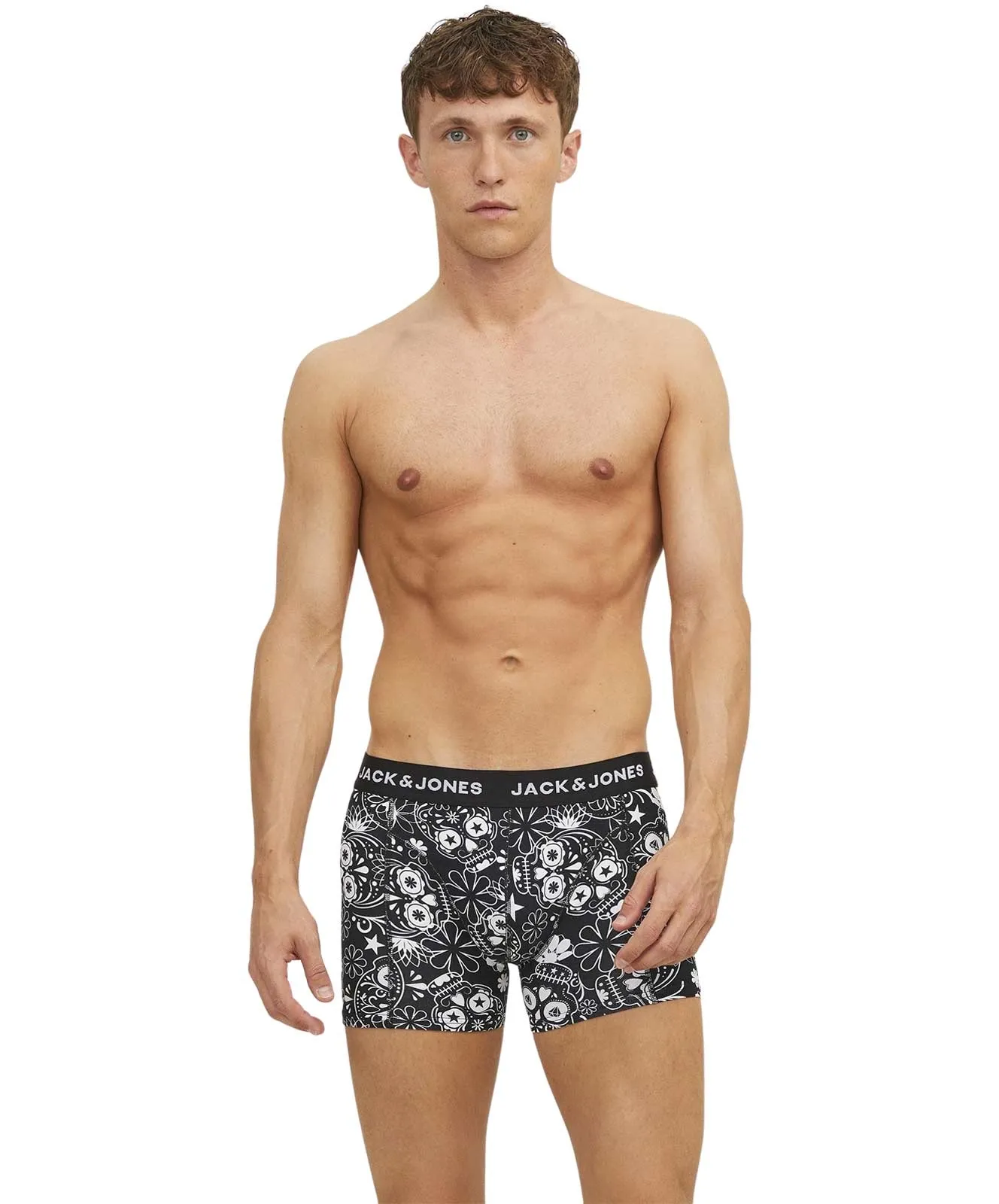 Jack & Jones Boxershorts im 3er Pack mit Schriftzug am Bund