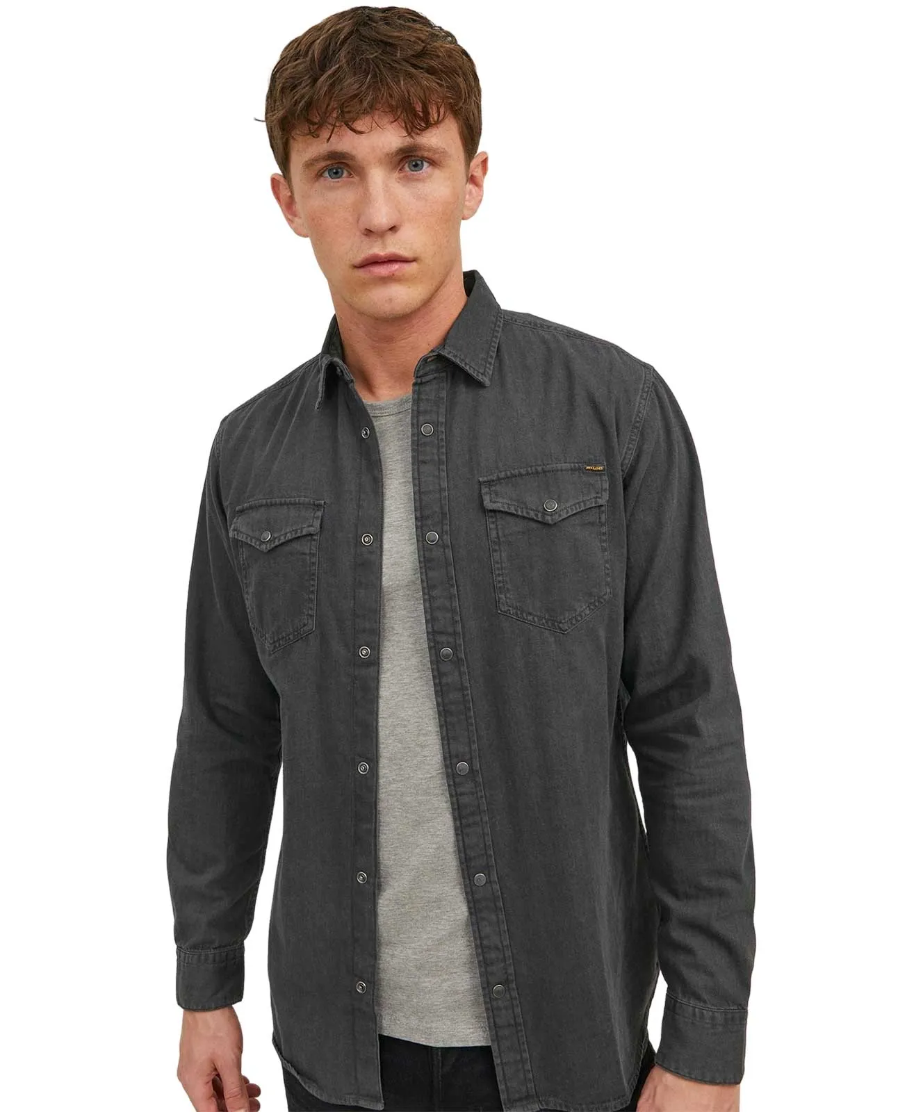 Jack & Jones Jeanshemd Heridan Shirt in Black Denim