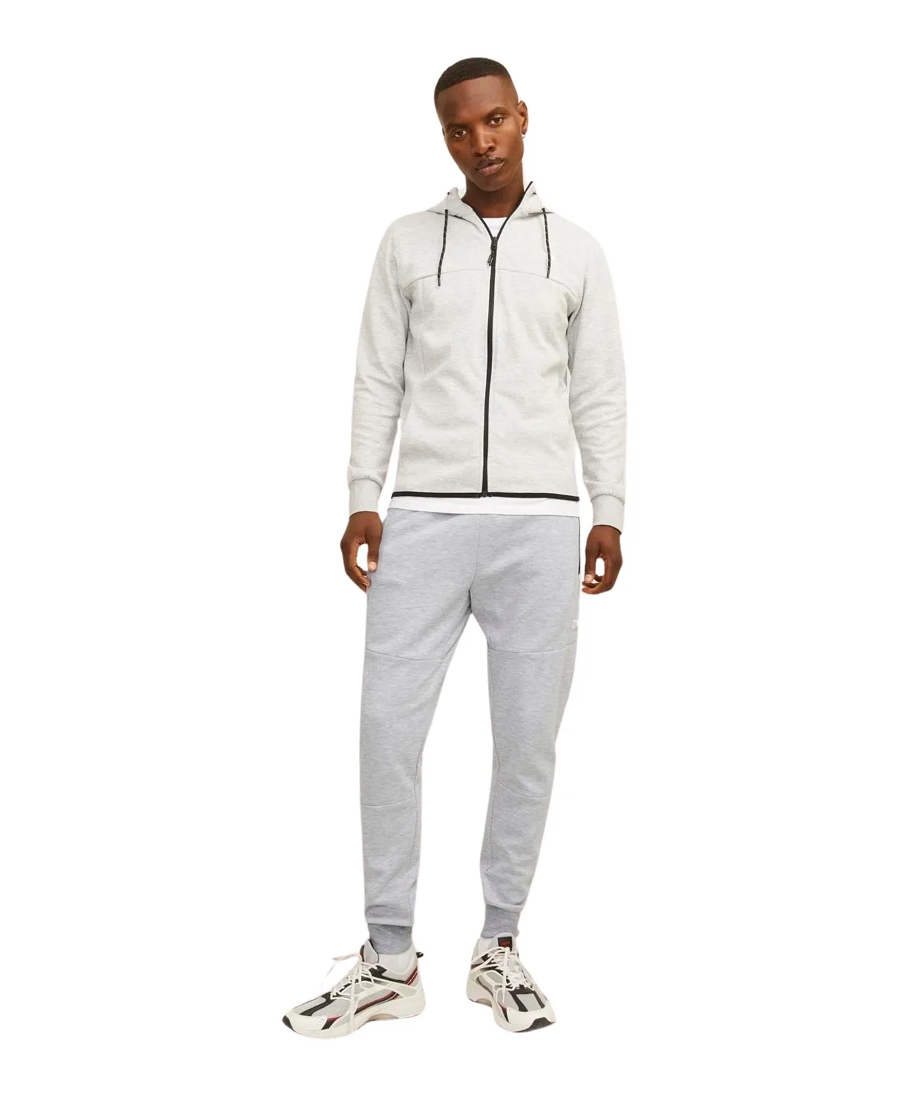 Jack & Jones Jogging Will in Light Grey Melange