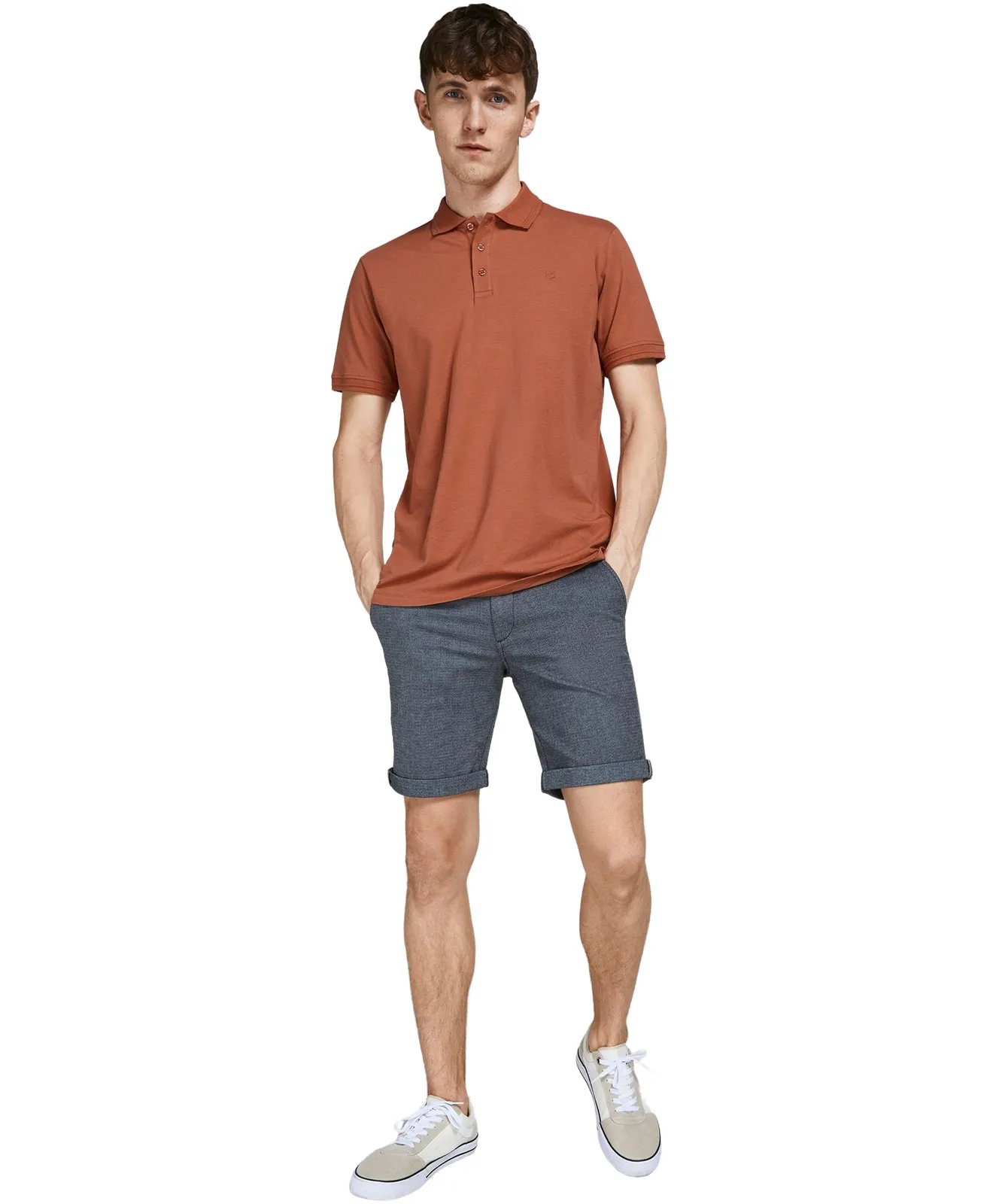 Jack & Jones Chino Shorts Fury in blauer Faded Optik