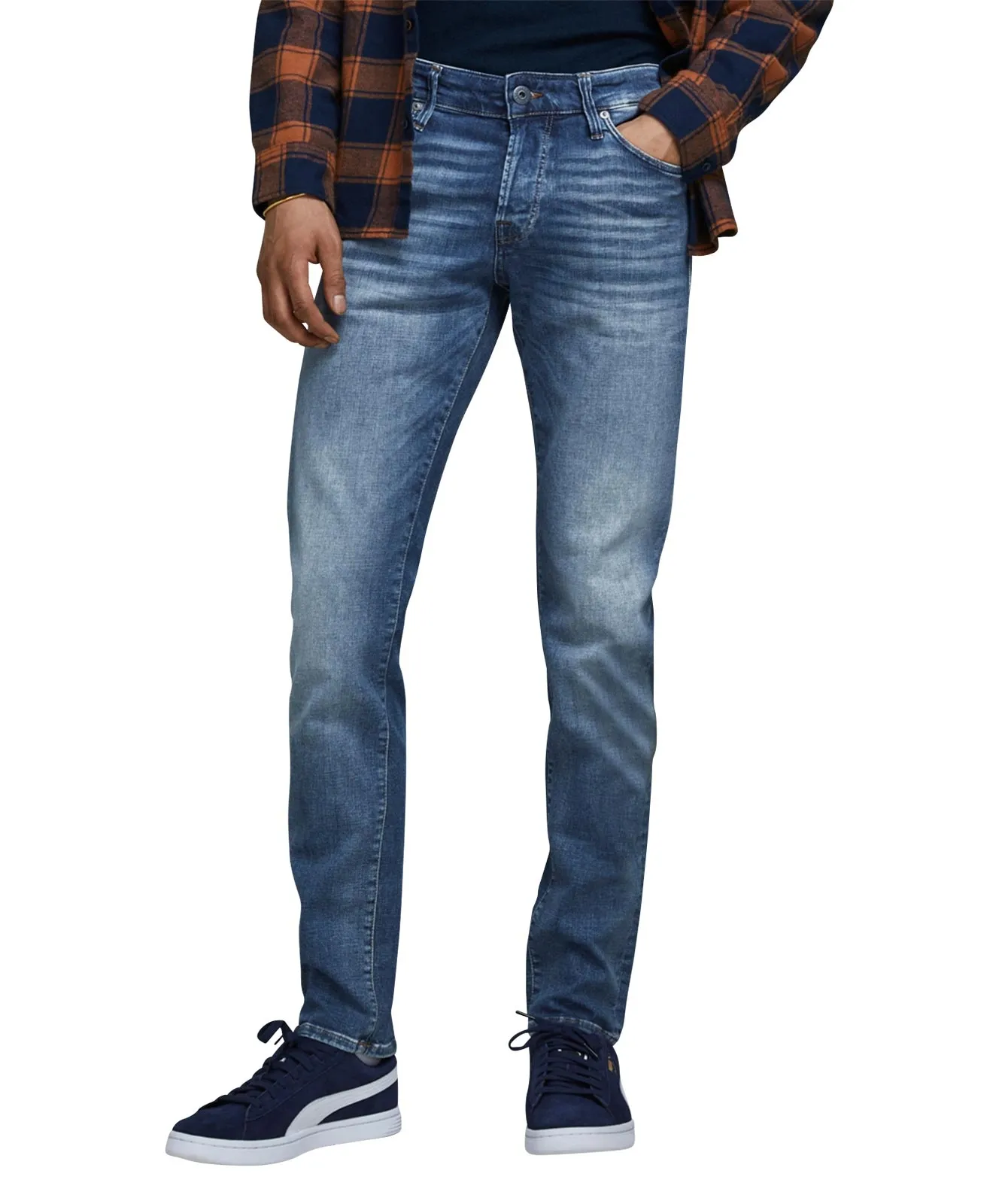 Jack & Jones Slim Fit Jeans Glenn Felix in Blue Denim