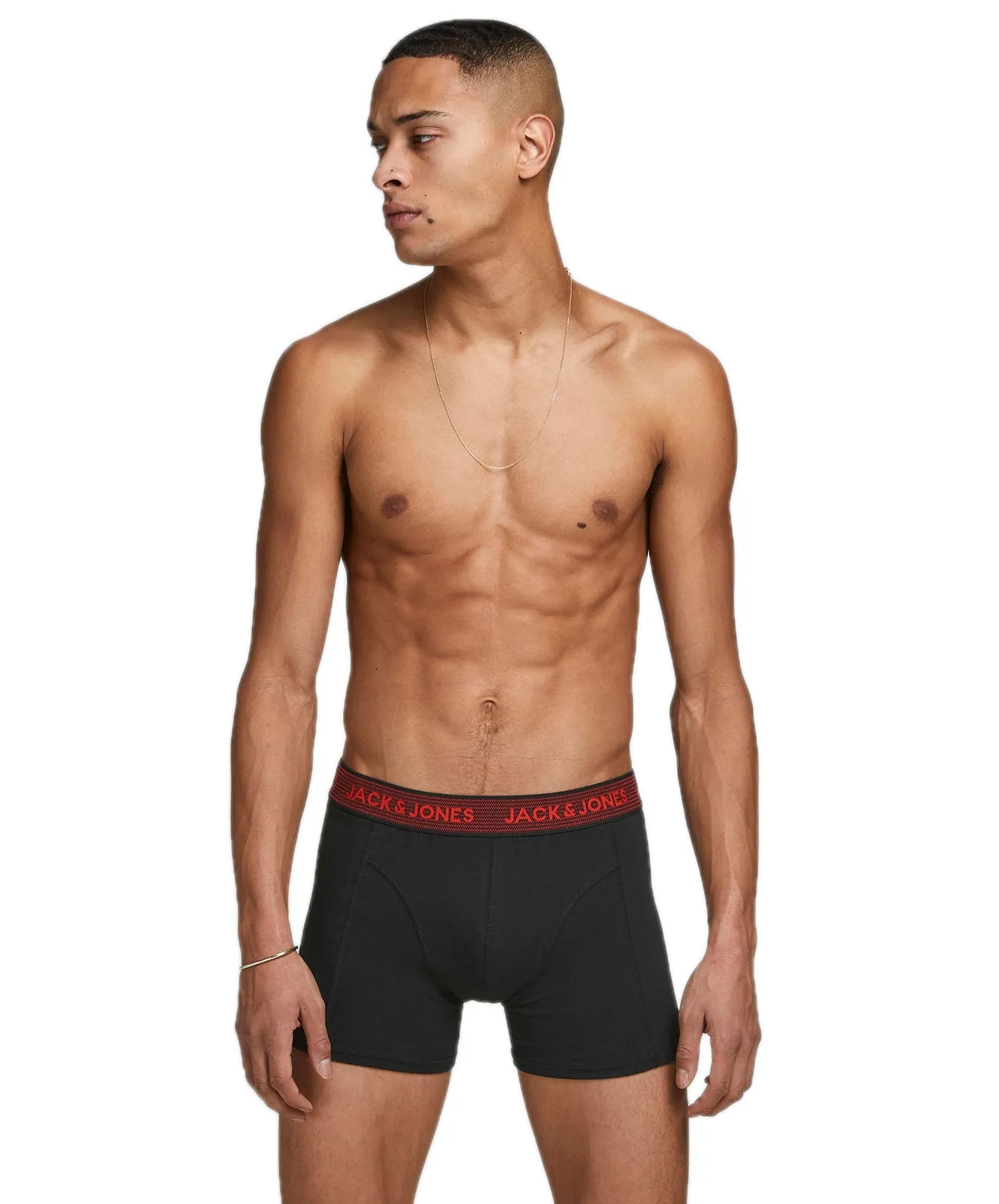 Jack & Jones Boxershorts (3 Stück) mit schwarzem Webbund