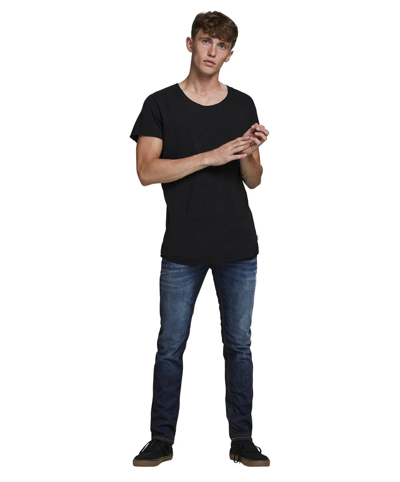 Jack & Jones Slim Fit Jeans Tim in Blue Denim