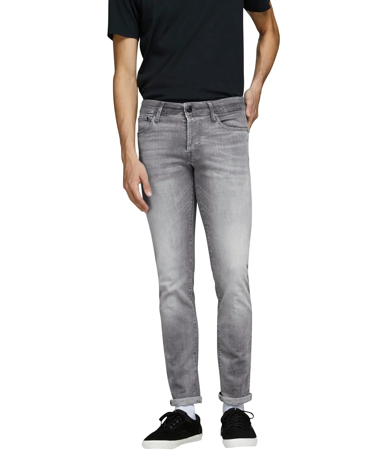 Jack & Jones Slim Fit Jeans Glenn Fox in Grey Denim