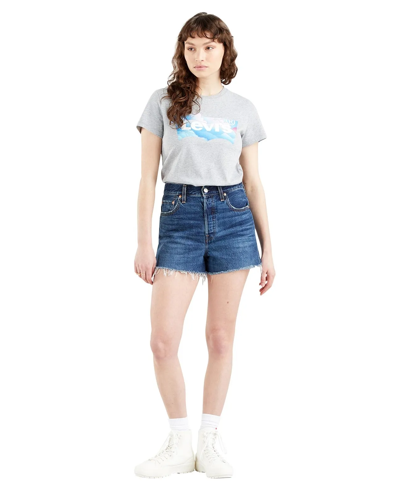 Levis Jeans Shorts Ribcage Shorts in Noe Five