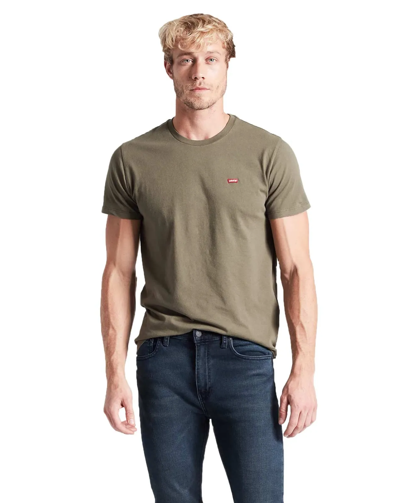 Levis T-Shirt Original Tee in Olive Night