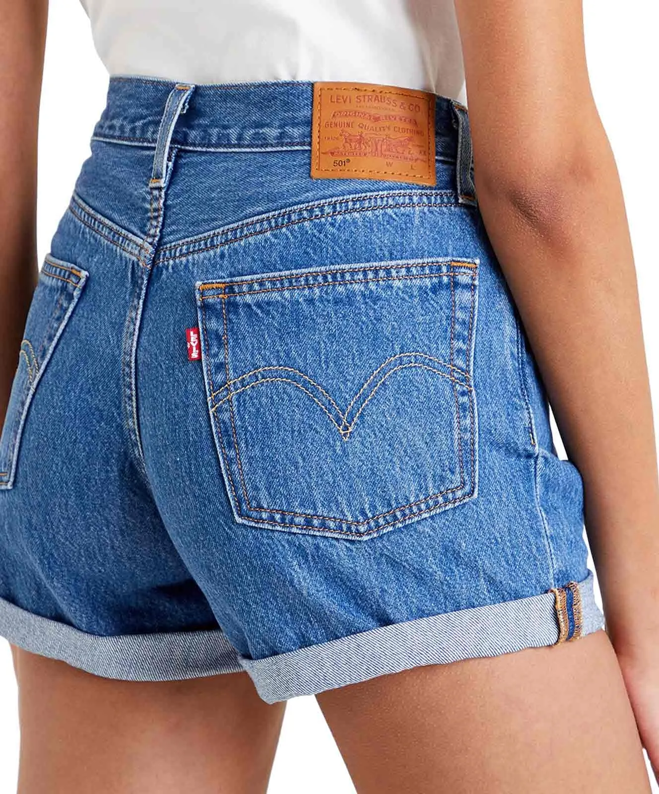 Levis Jeans Shorts 501 Short Long in Sansome Ransom