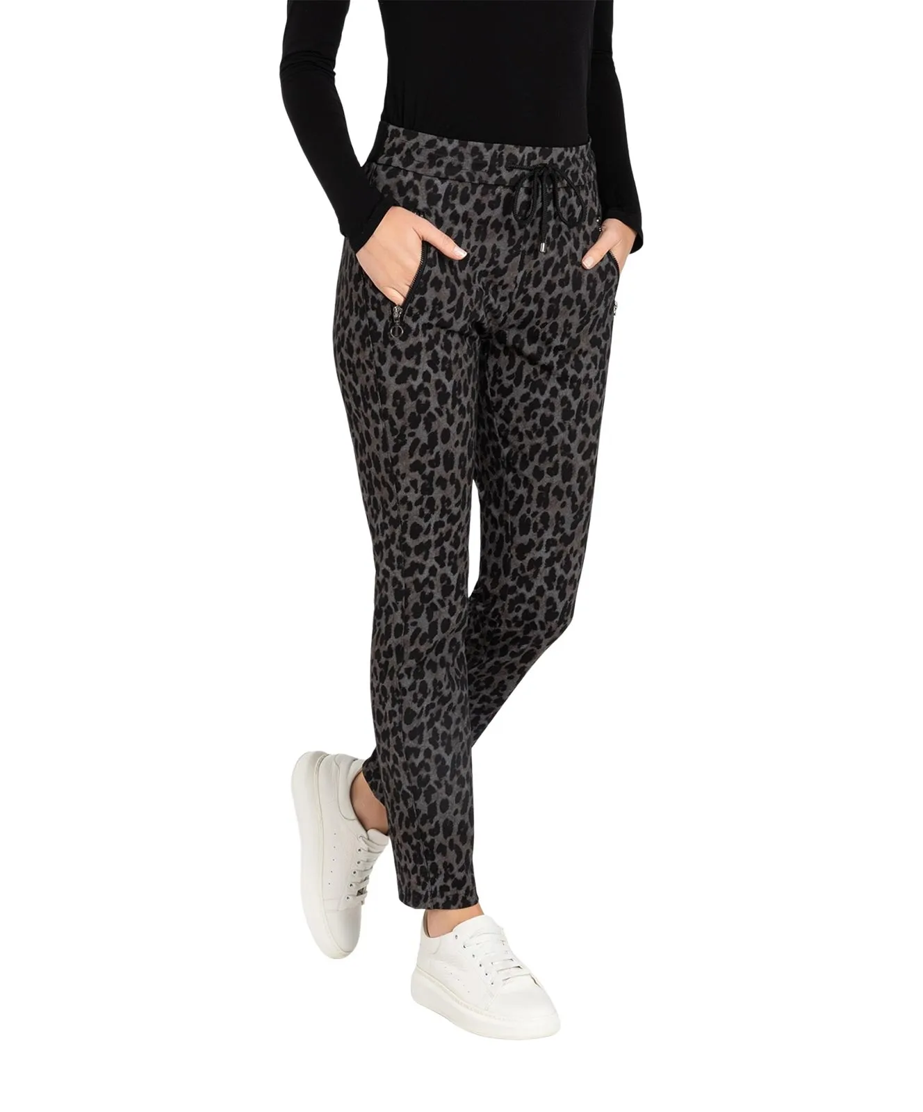 Mac Easy Smart Jersey Hose im Leo Muster