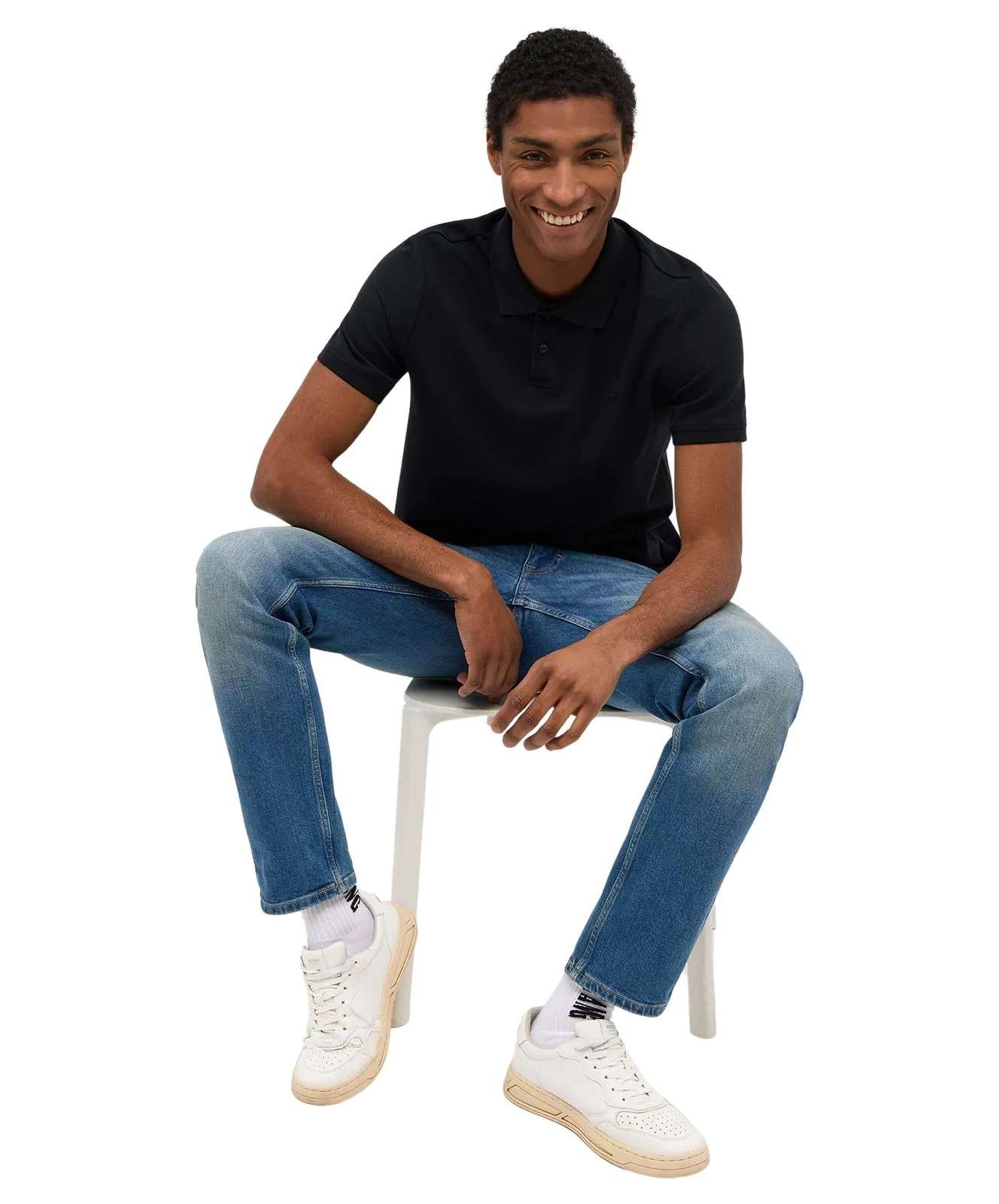 Mustang Poloshirt Polo Shirt in Black
