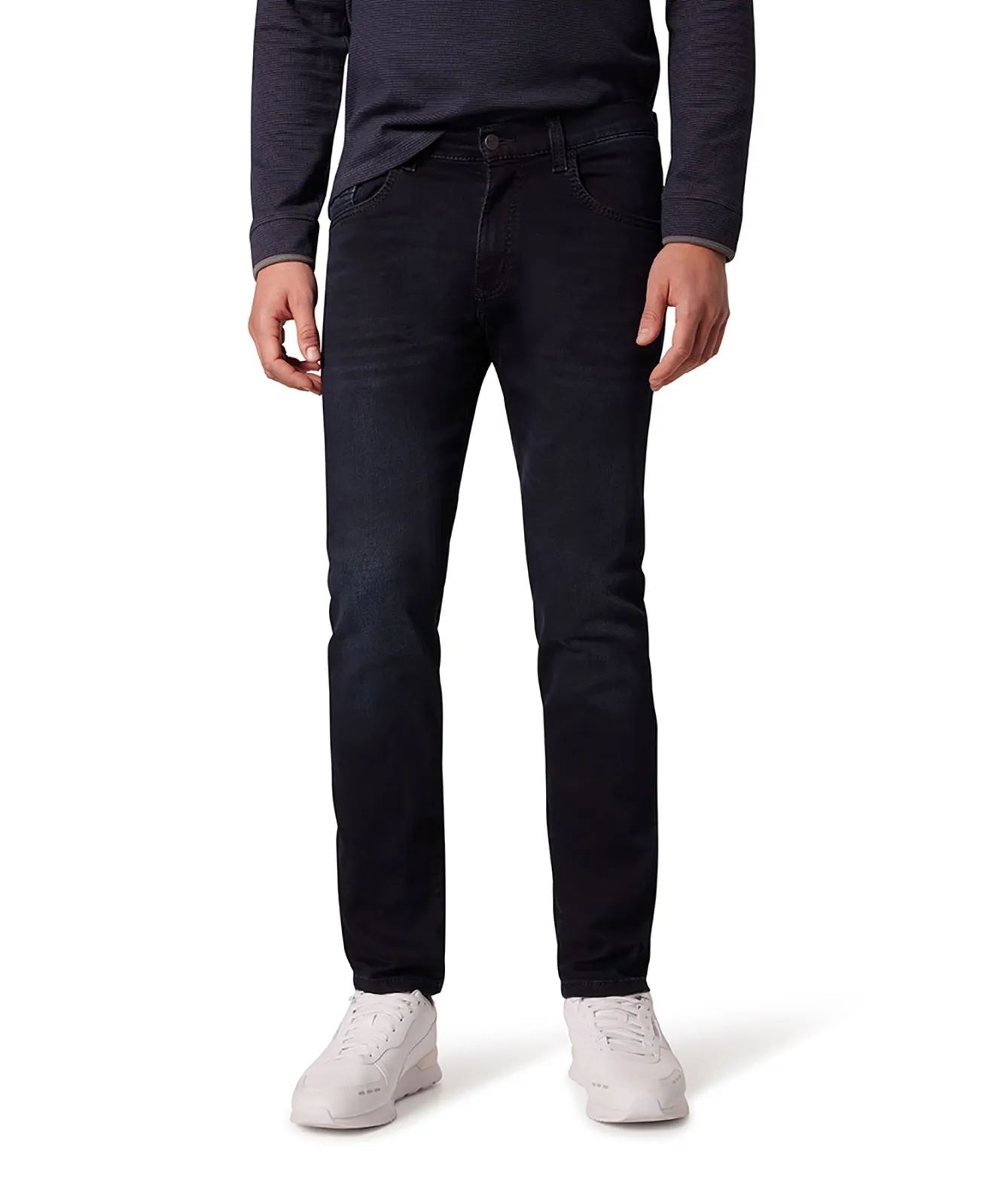 Pioneer Straight Jeans Rando 1674 in Blue/Black Used Whisker
