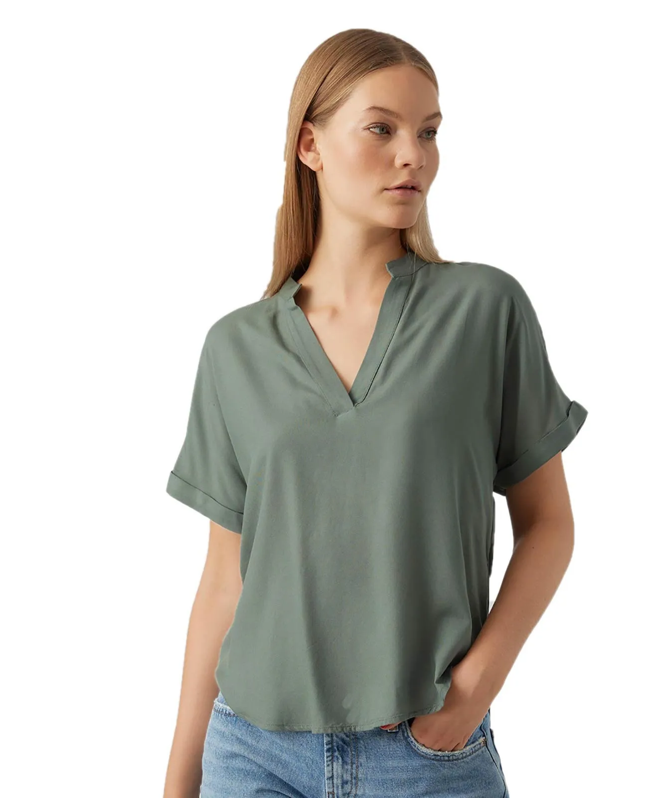 Vero Moda Blusenshirt Beauty in Laurel Wreath