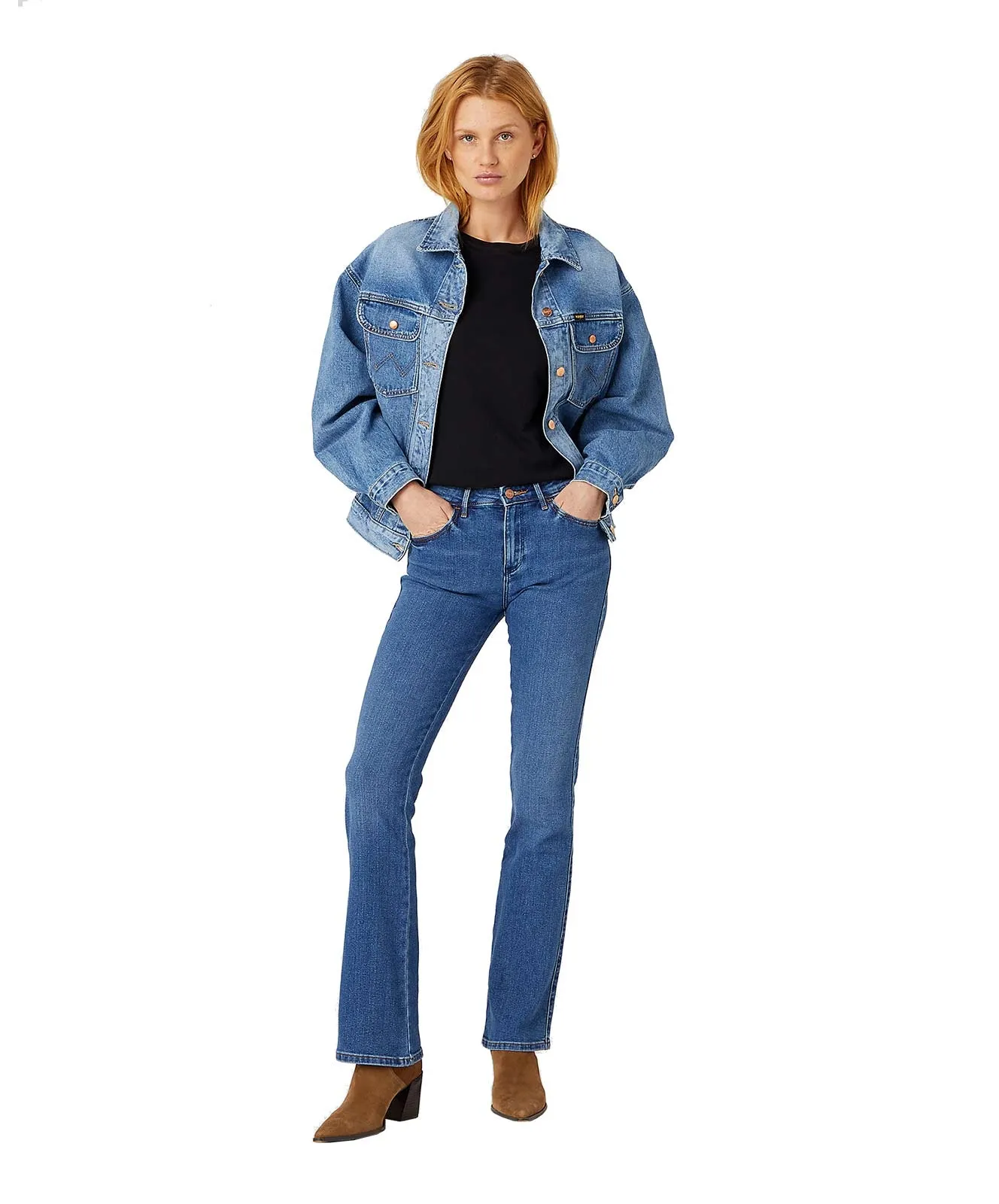 Wrangler Bootcut Jeans Bootcut in Camellia