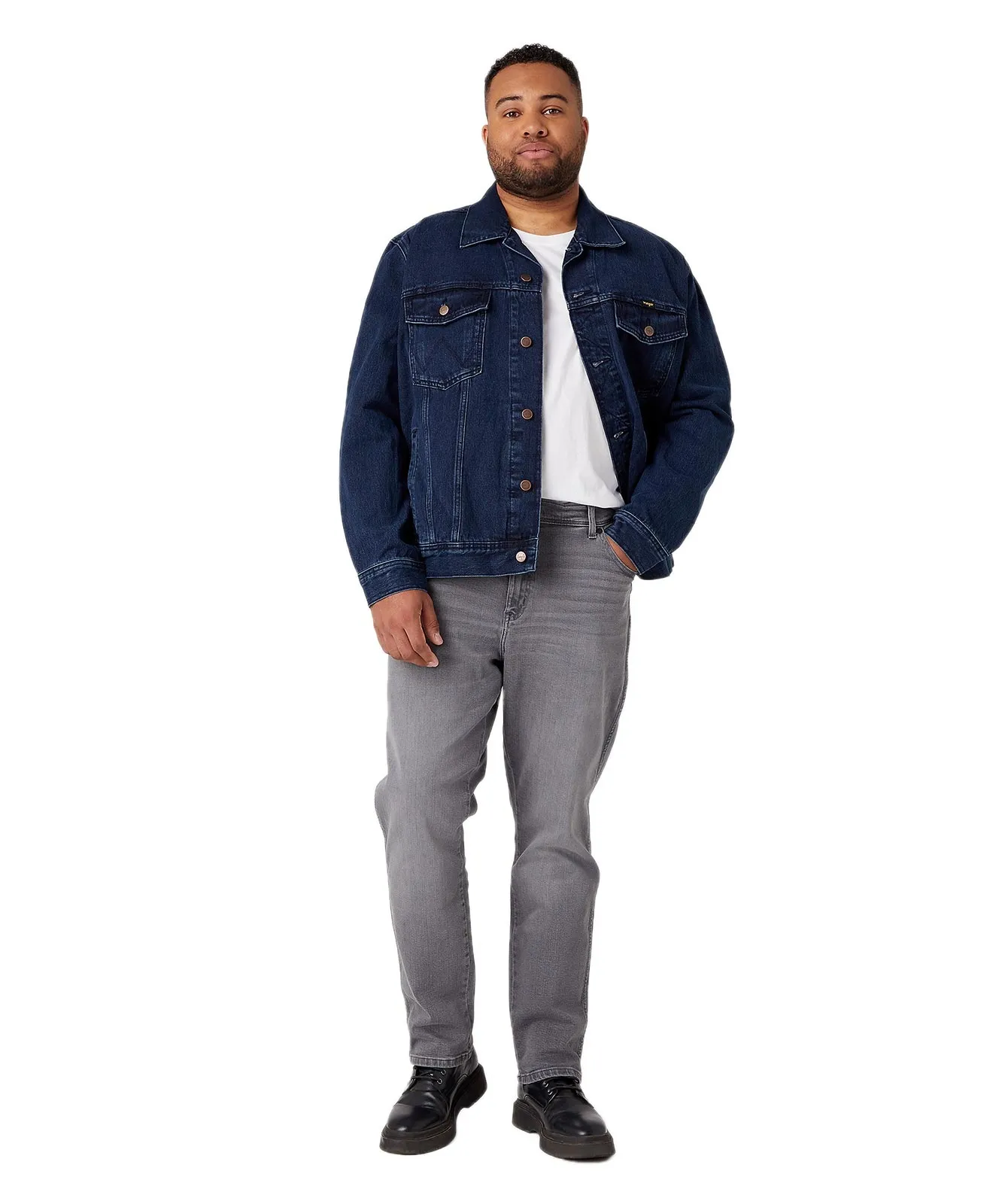 Wrangler Jeansjacke Authentic Jacket in Blue Black