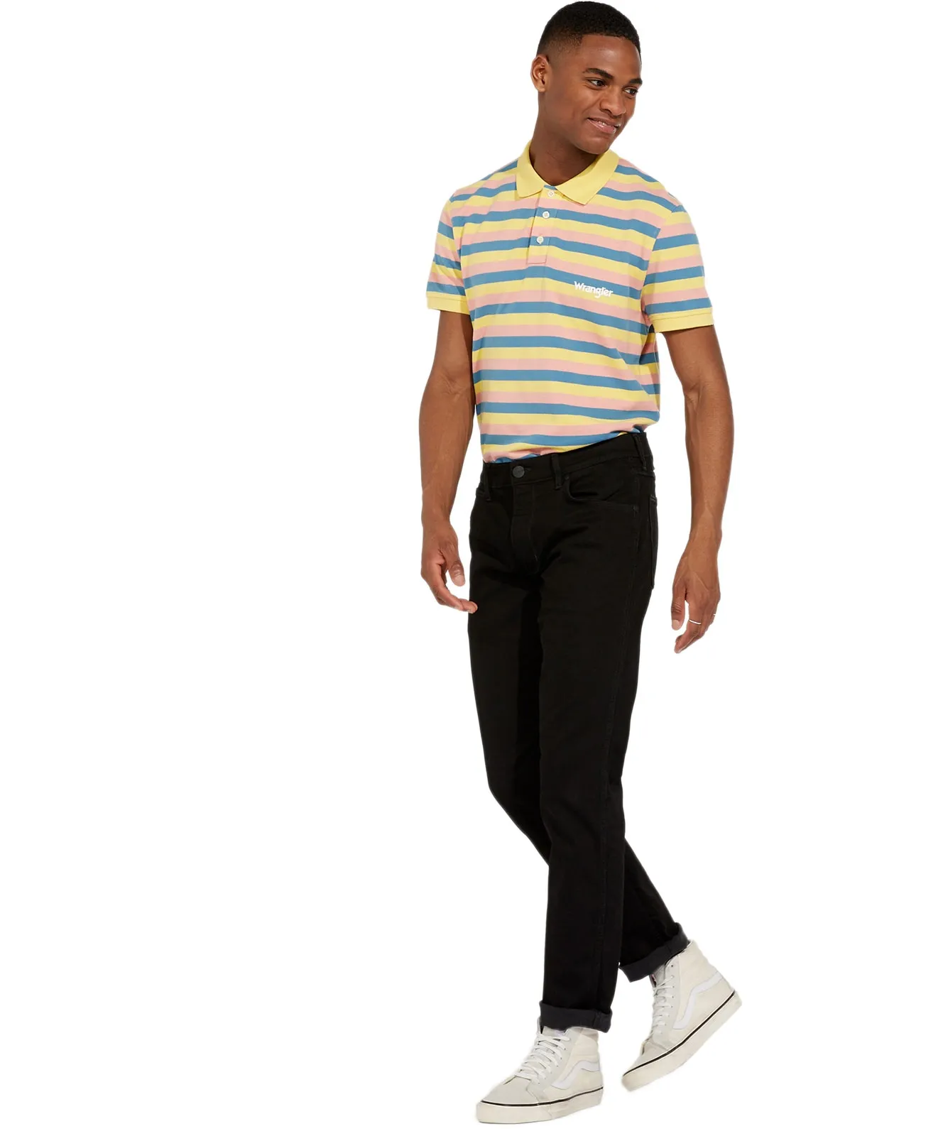 Wrangler Straight Jeans Greensboro in Black Valley