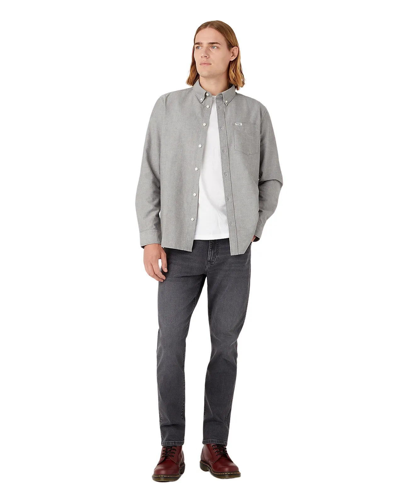 Wrangler Tapered Jeans Larsten in Blackout