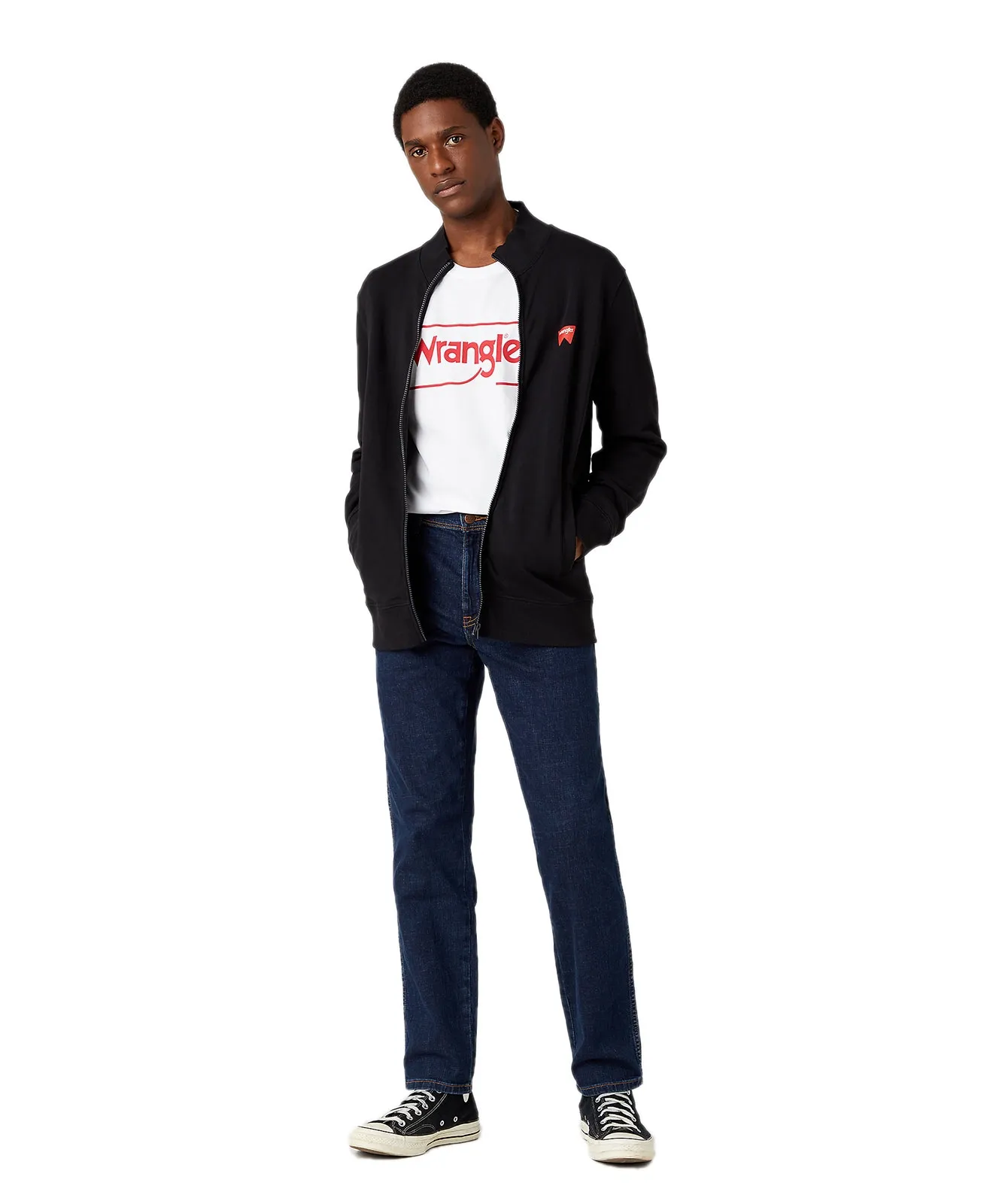 Wrangler Straight Jeans Texas Slim in Cross Game