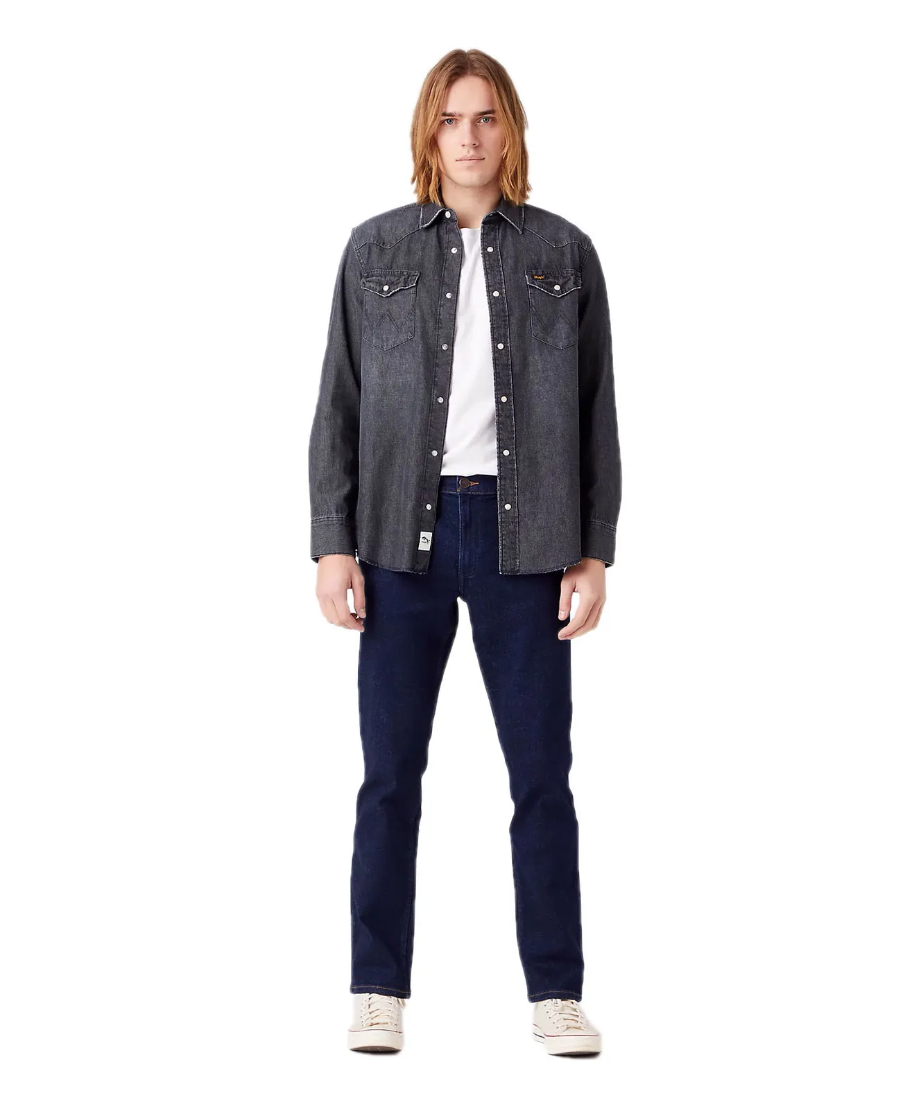 Wrangler Straight Jeans Greensboro in Day Drifter