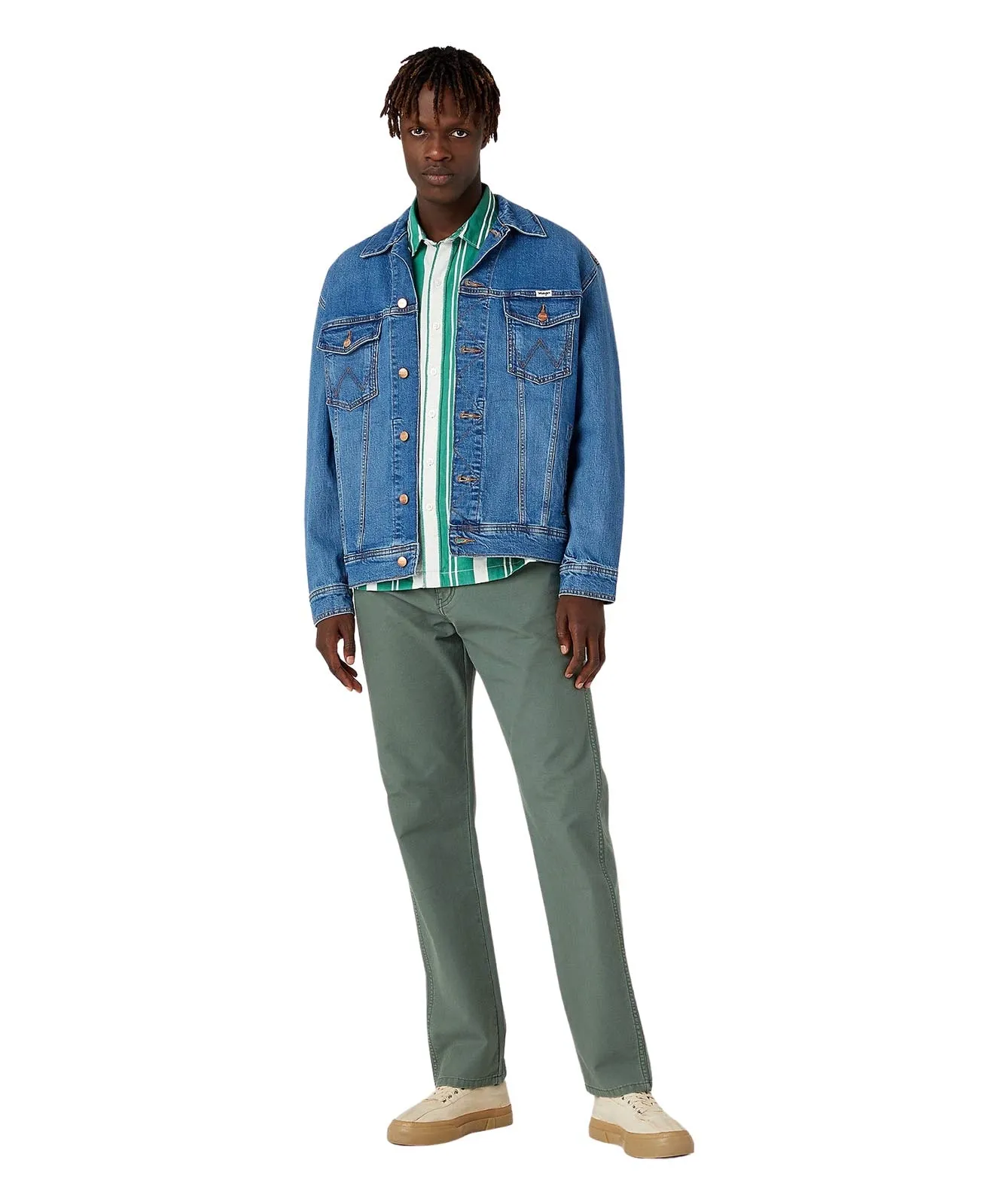 Wrangler Jeansjacke Anti Fit Jacket in Blue Eyes Blue