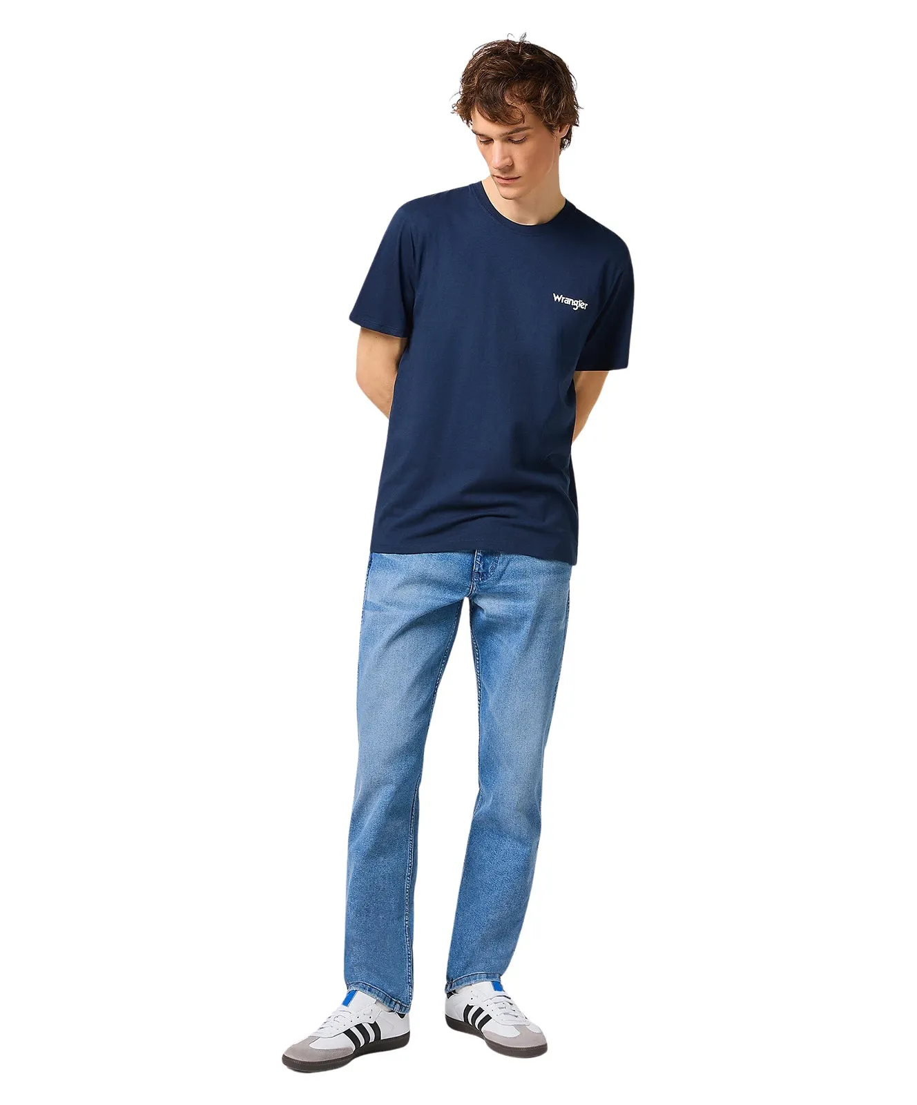 Wrangler T-Shirt 2 Pack Sign Off Tee in Blue