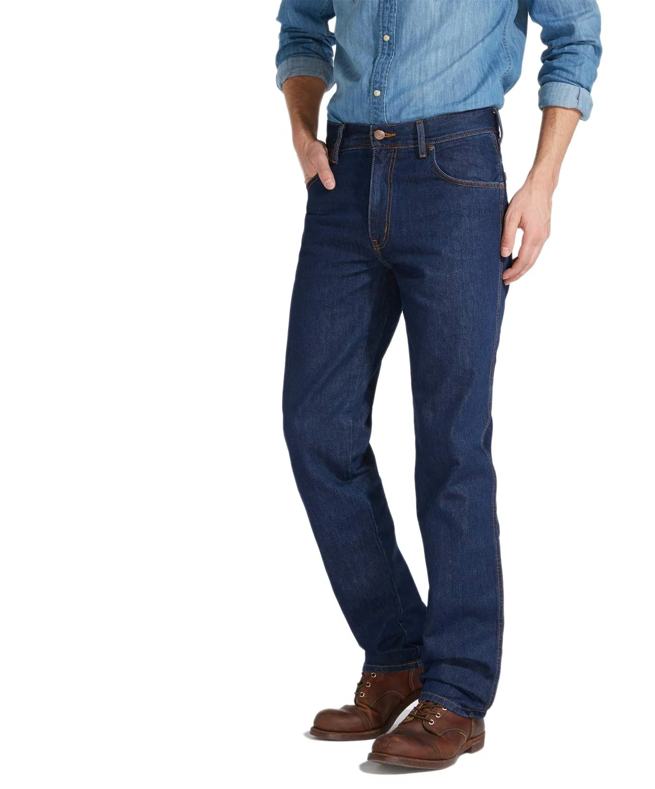 Wrangler Texas Jeans Regular Fit in Darkstone