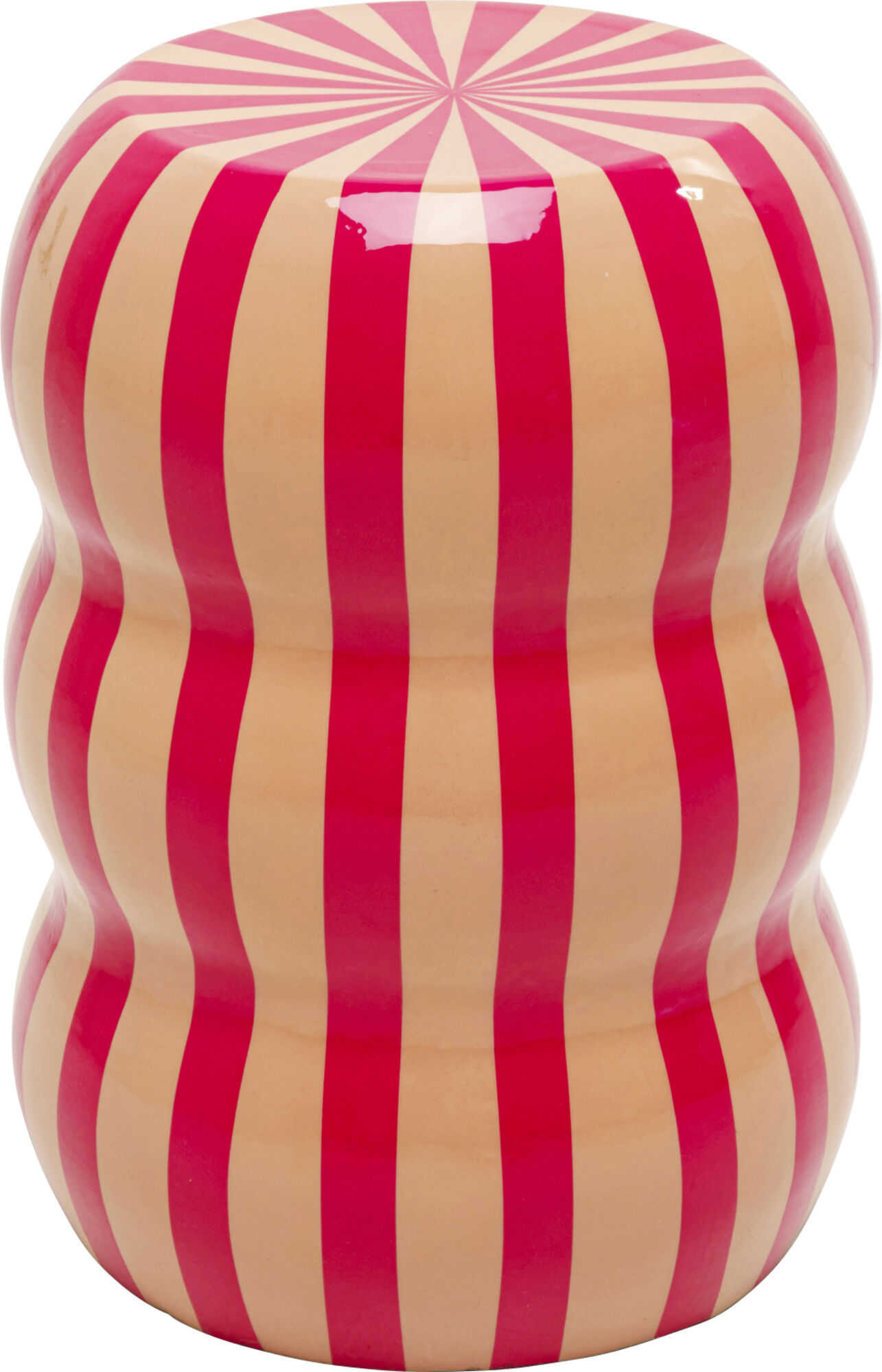 Beistelltisch Candy Stripes Pink Ø30cm