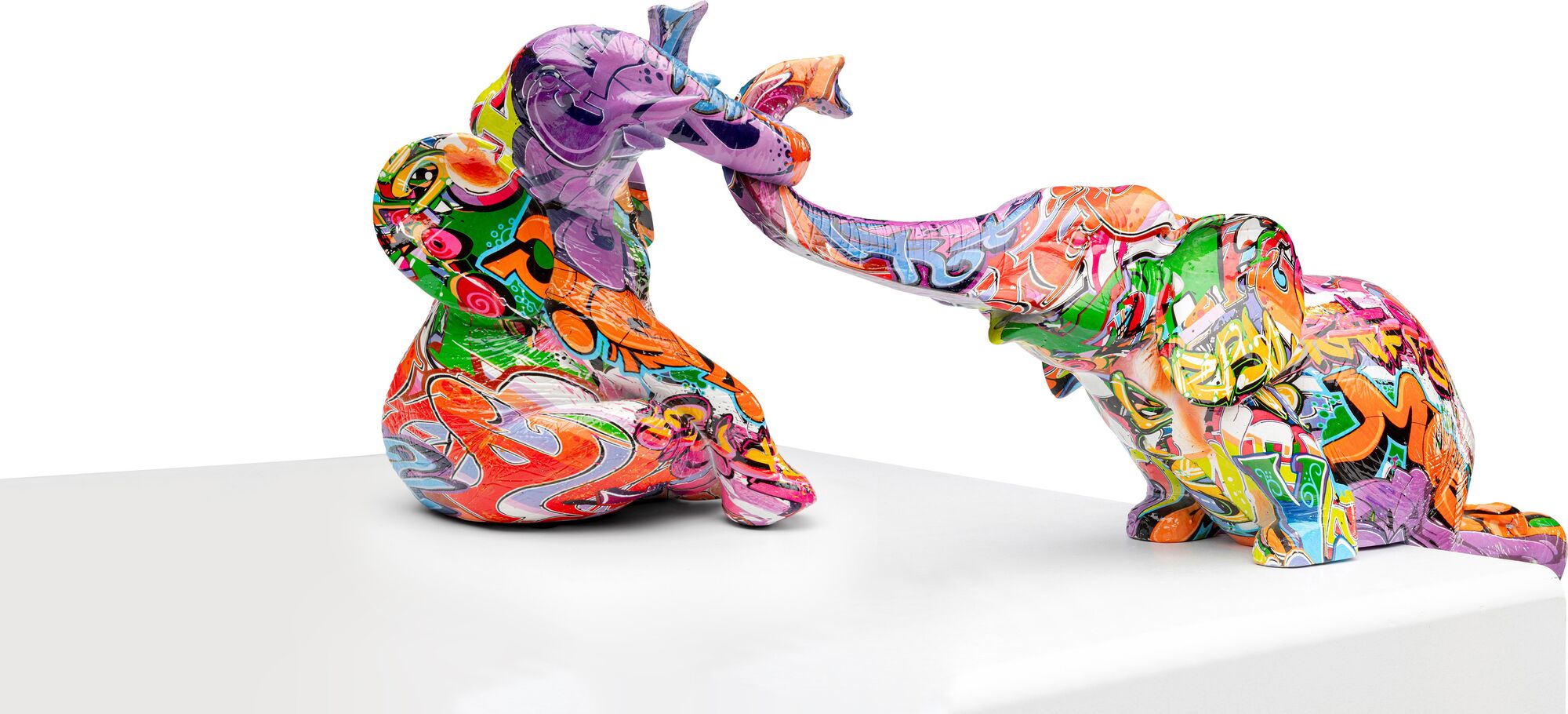 Deko Figur Elefant Zirkus Graffiti (2/Set)