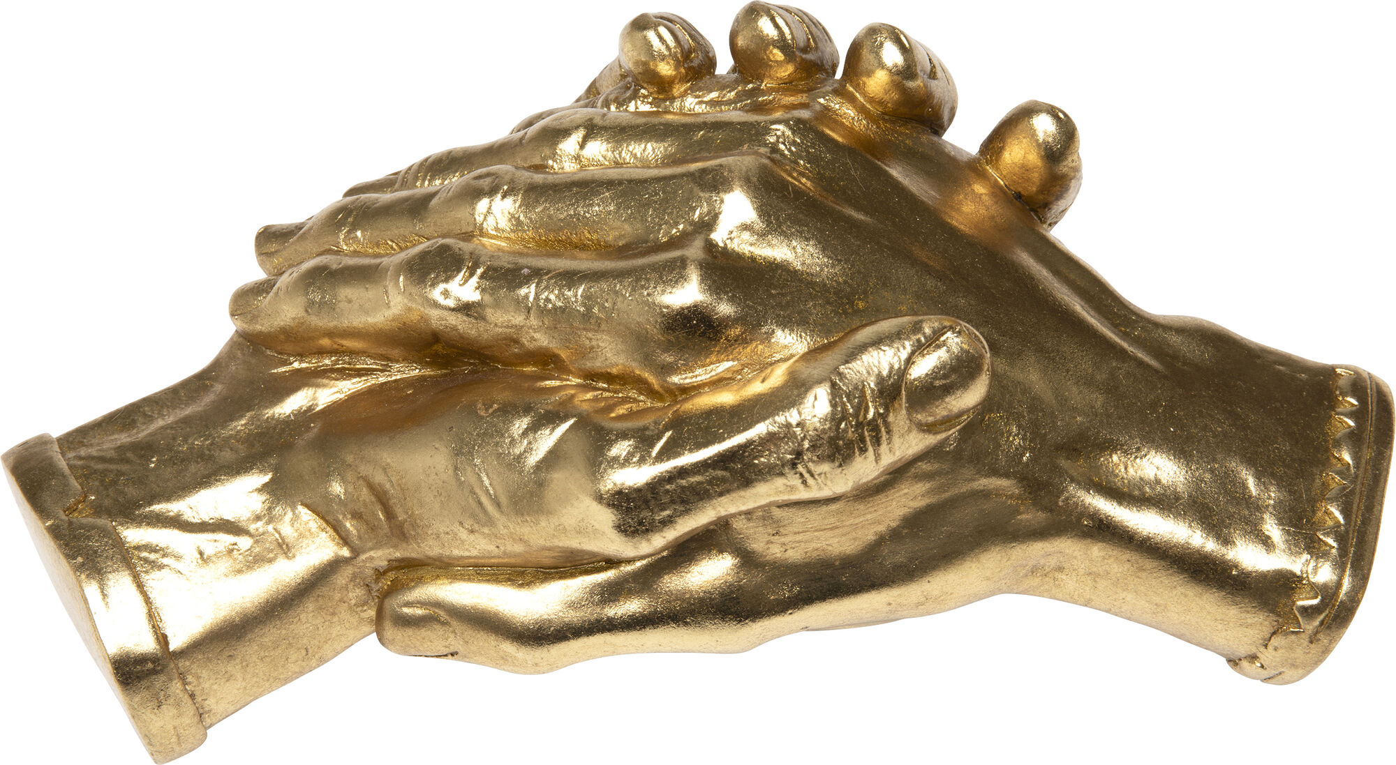 Deko Objekt Shake Hands Gold 25cm
