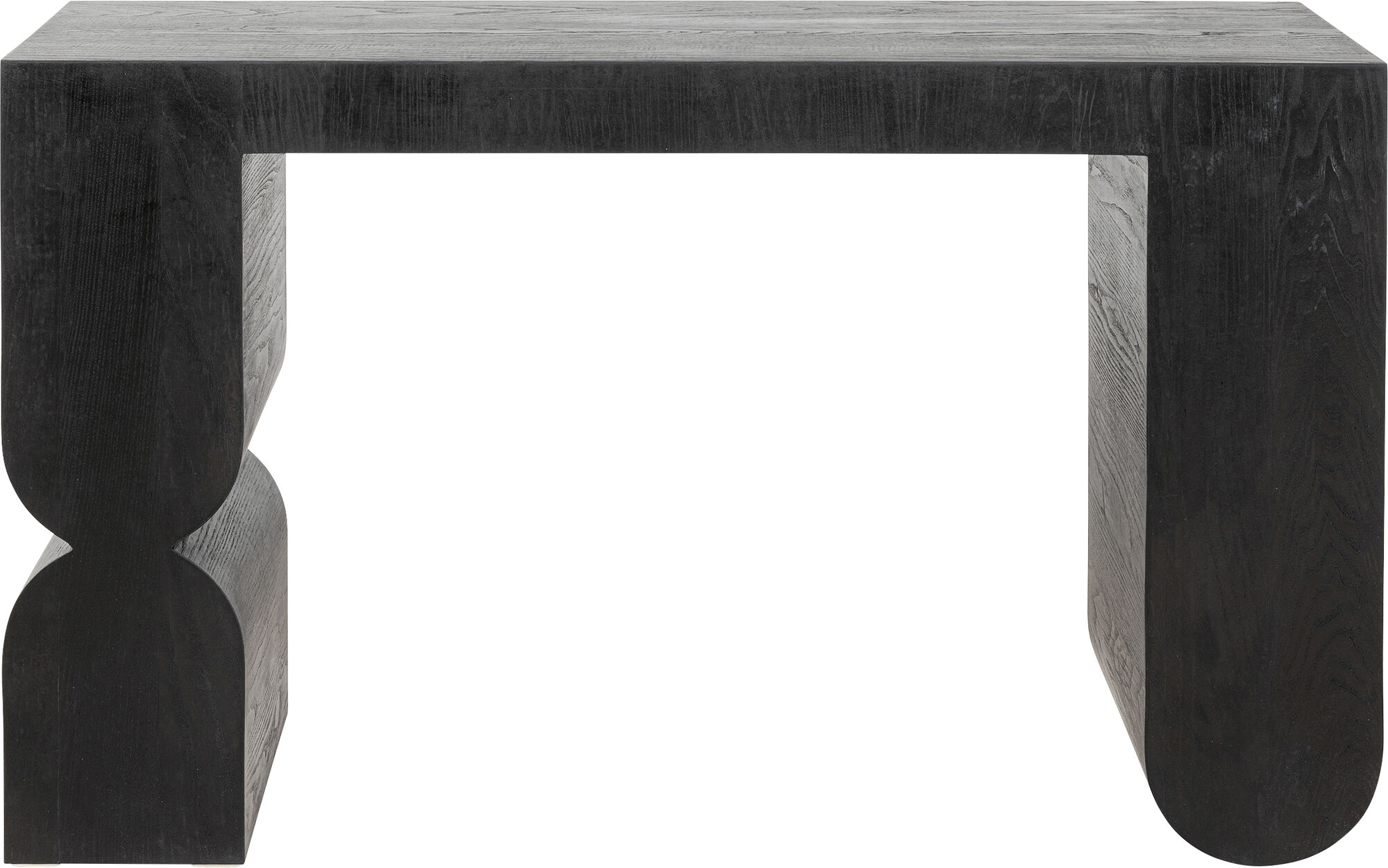 Konsole Curve Schwarz 120x76cm