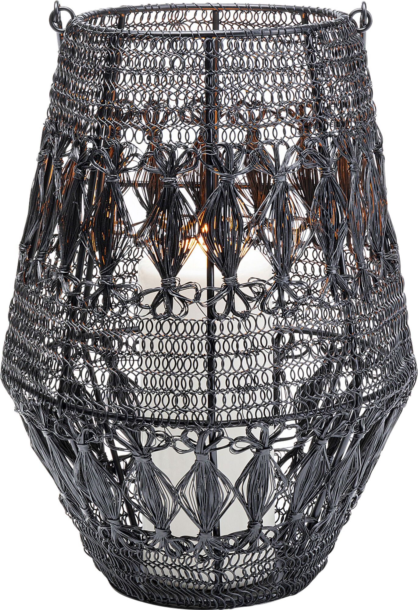 Laterne Hayat Schwarz 33cm
