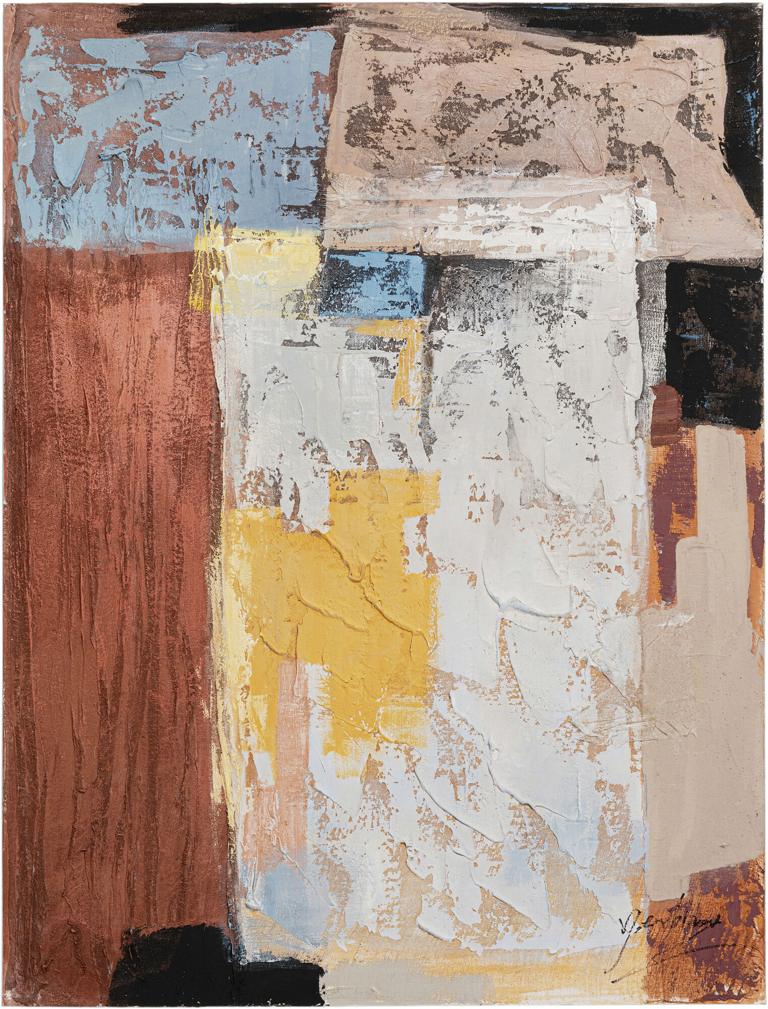 Leinwandbild Art Splash Orange 90x120cm