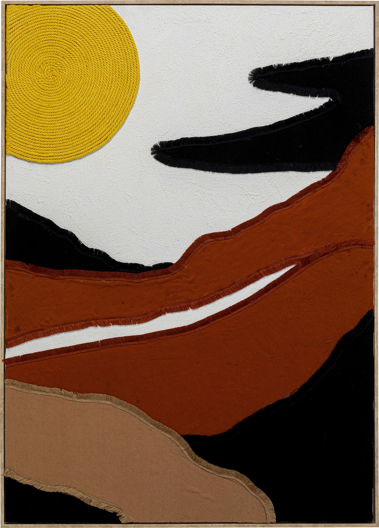 Leinwandbild Artistic Sunrise Knitted 70x110cm