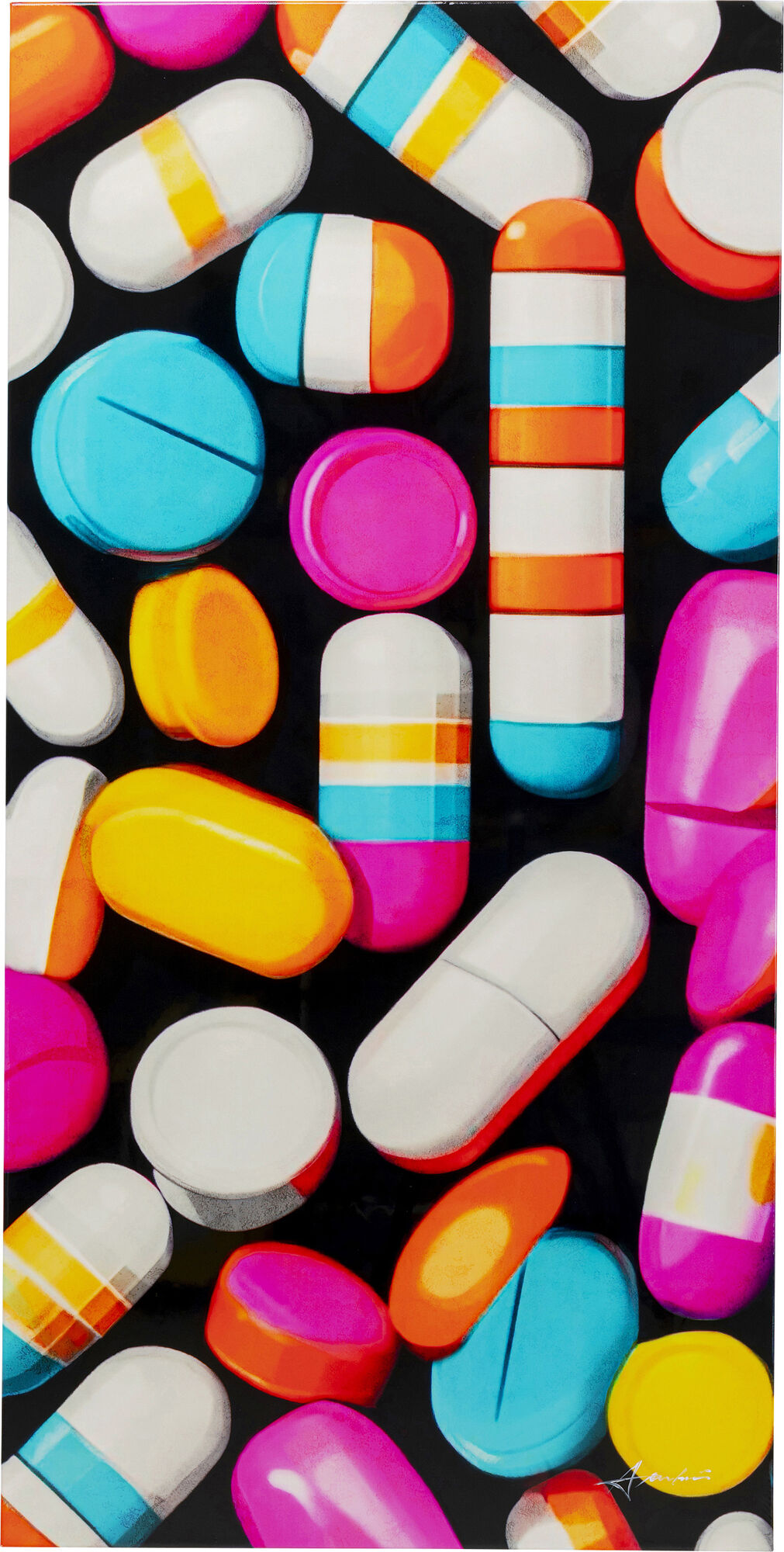 Leinwandbild Pastilla Stripes 70x140cm