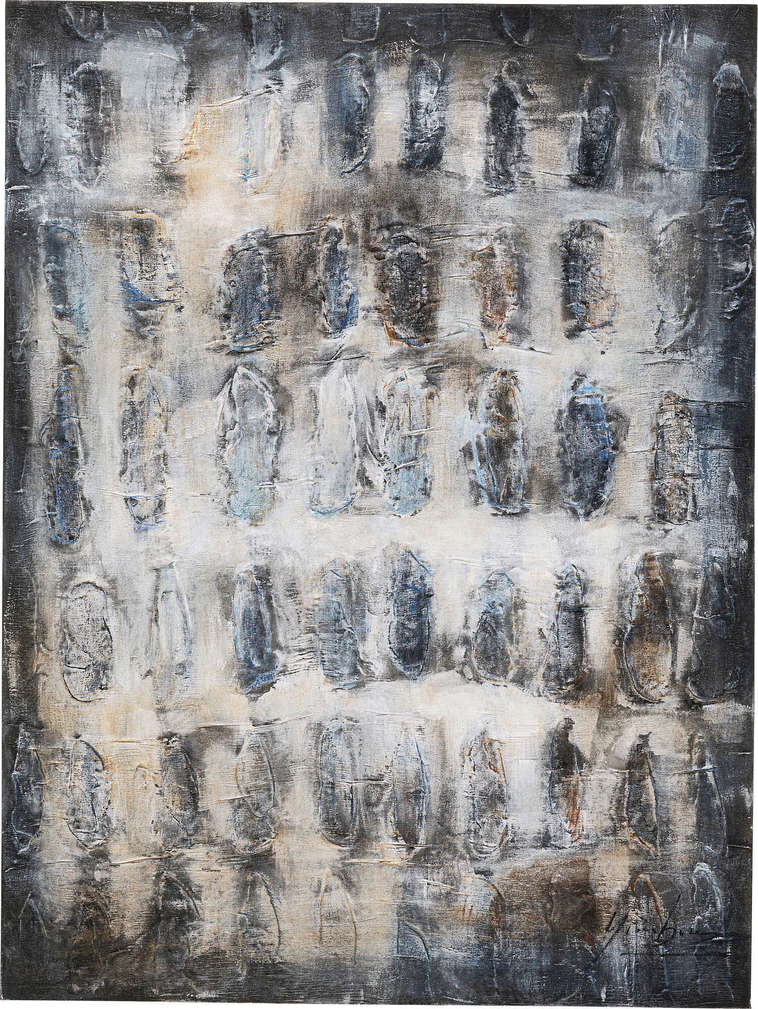 Leinwandbild Shadows Grau 90x120cm